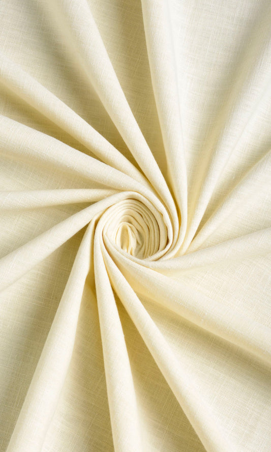 Linen Texture Curtains (Warm Ivory)