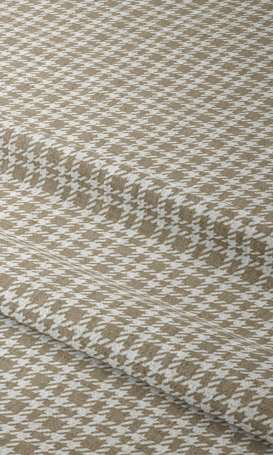 Checkered Window Treatments Fabric Sample (Cedar Brown/ White)