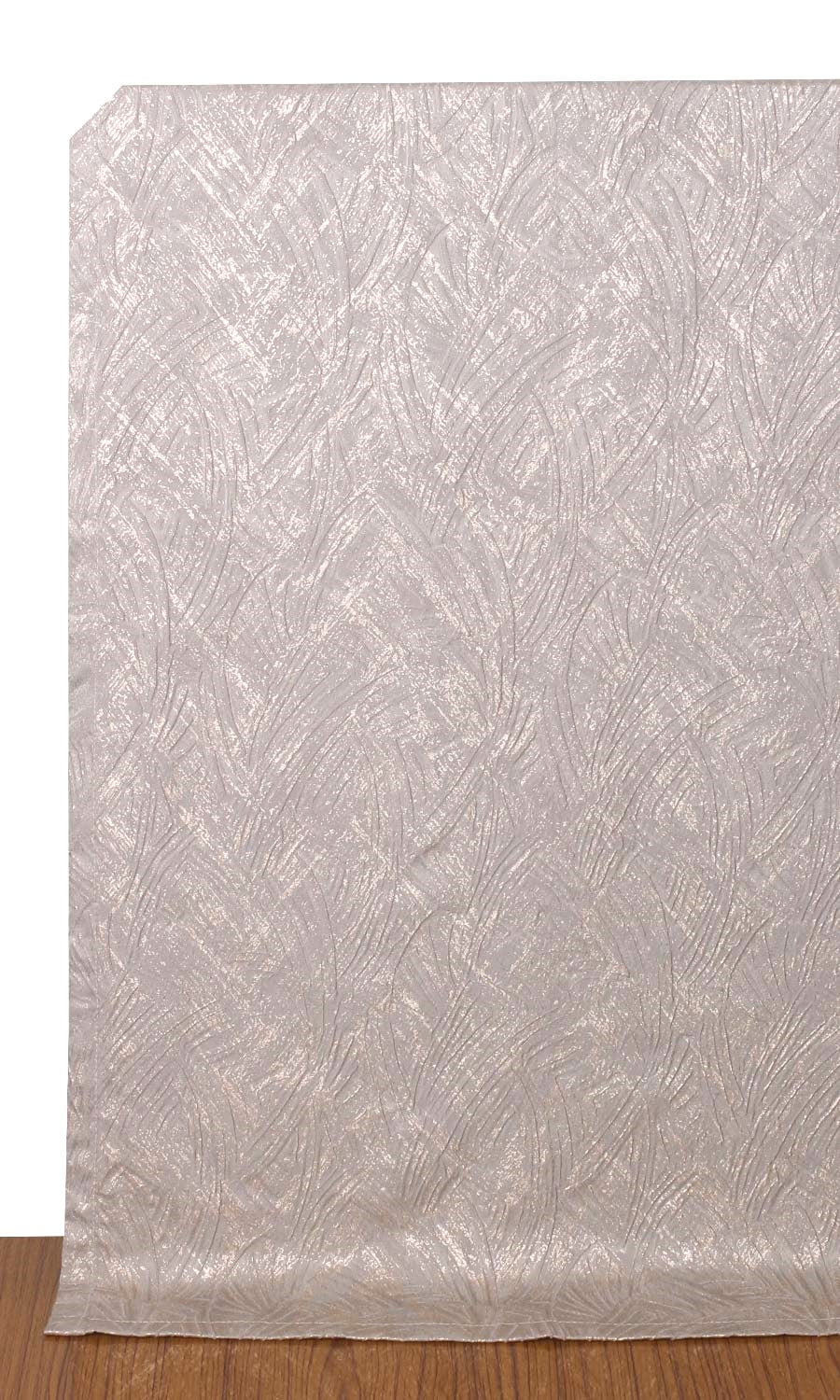 Self-Patterned Poly-Cotton Window Treatments Fabric By the Metre (Purple-Grey)