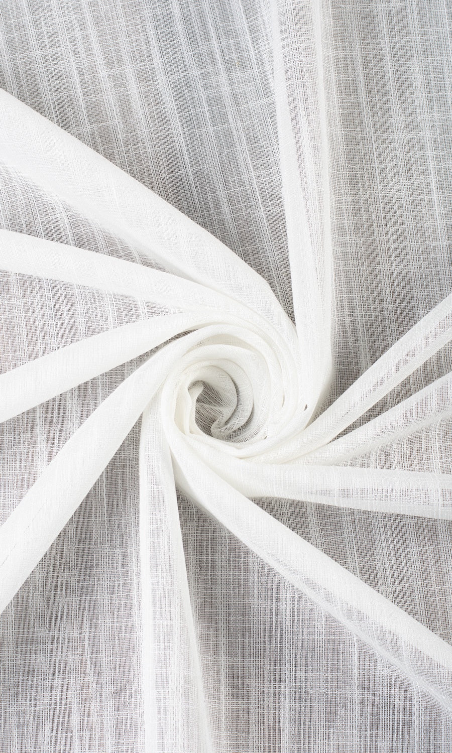 Plain Sheer Free Fabric Material Sample (White)