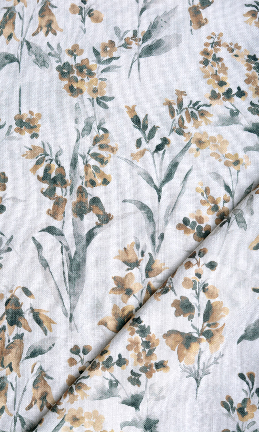 Floral Print Home Textile Fabric Material By the Metre (Beige/ Brown)