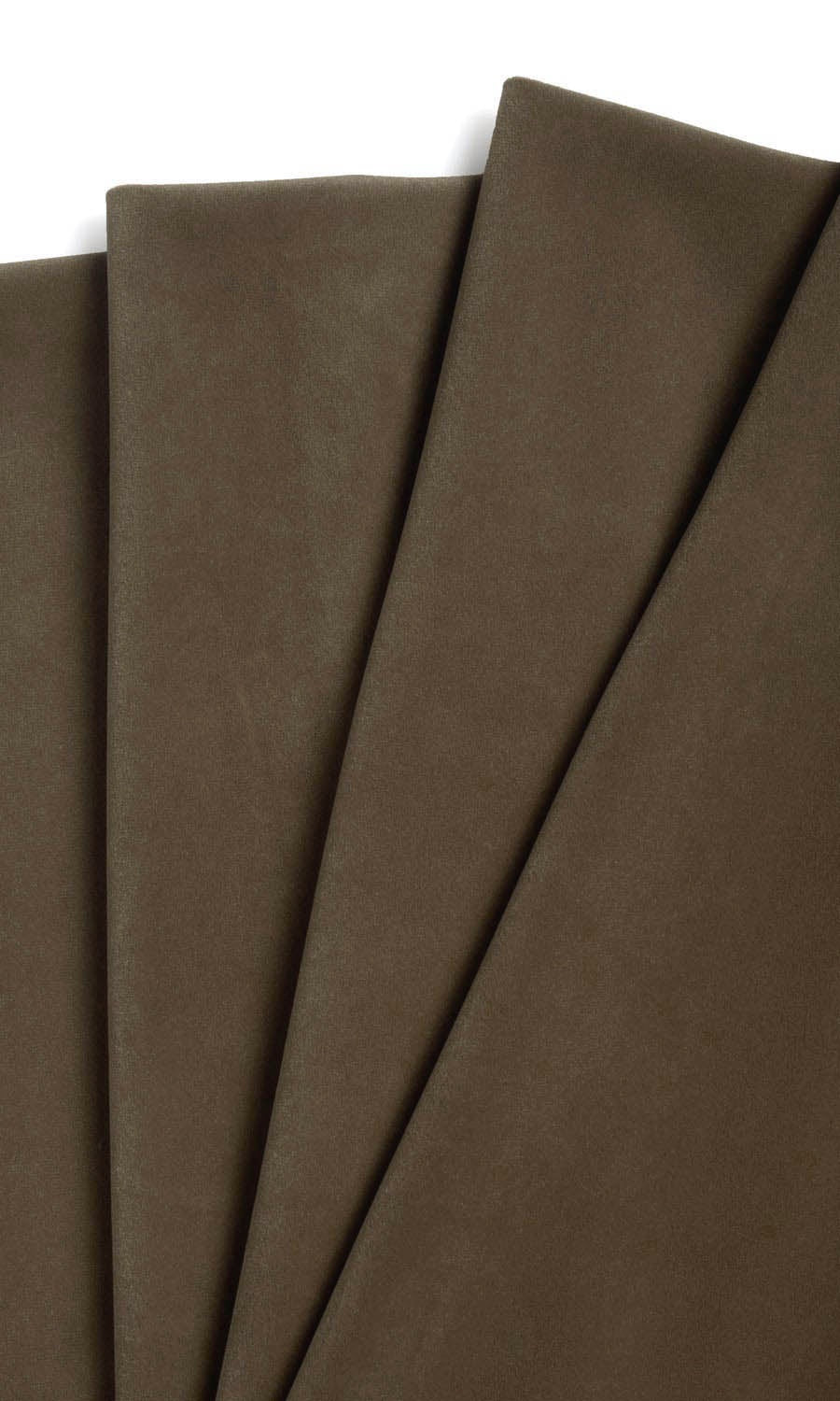 Velvet Free Fabric Material Sample (Mocha Brown)