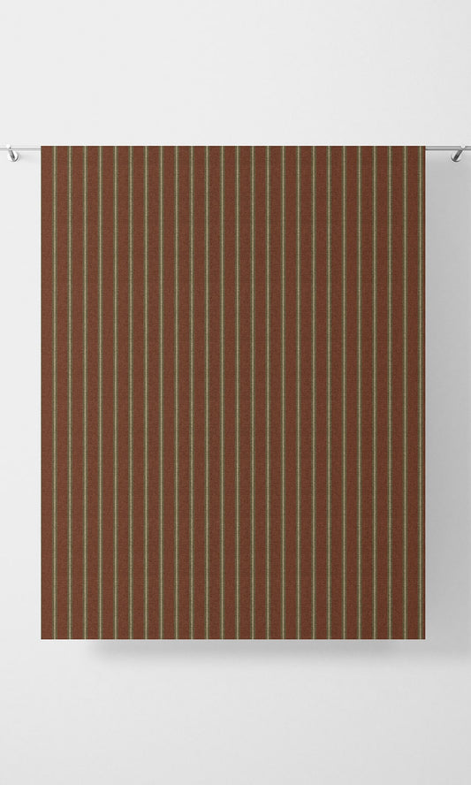 Modern Striped Home Décor Fabric By the Yard (Red)