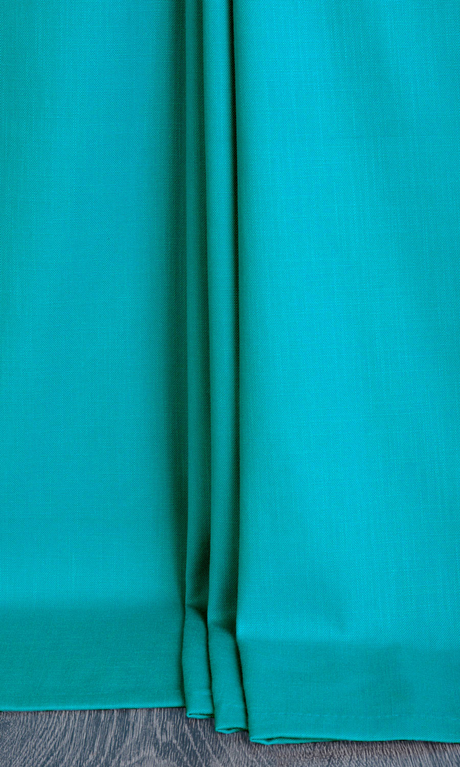 Textured Solid Cotton Home Textile Fabric Material By the Metre (Turquoise Blue)