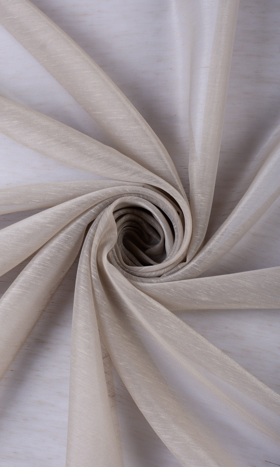 Plain Sheer Window Treatments Fabric Sample (Taupe Grey)