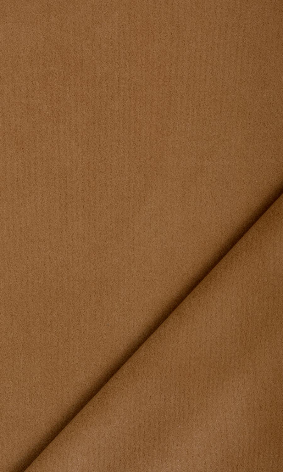 Velvet Home Textile Fabric Material Sample (Burnt Orange/ Brown)