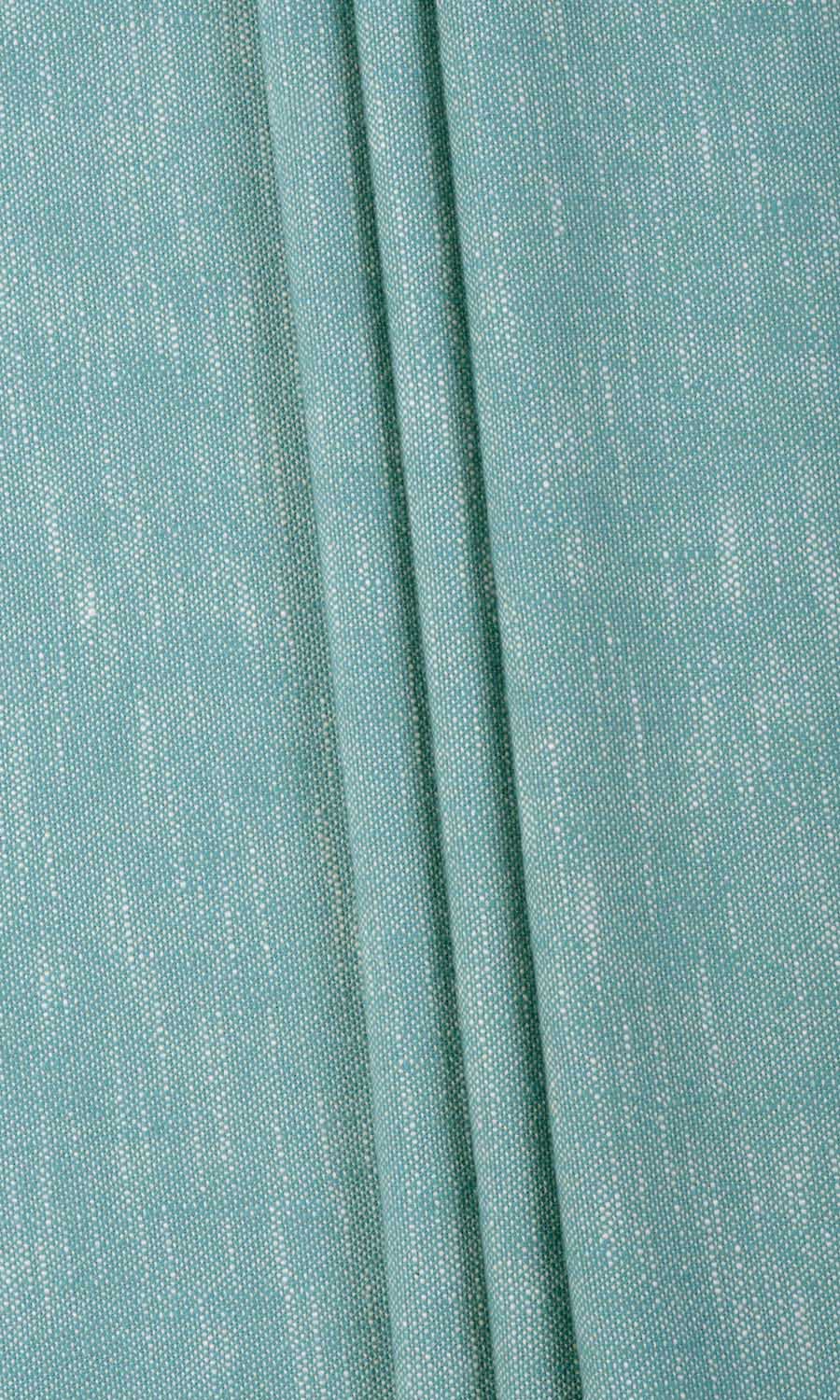 Plain Cotton Window Treatments Fabric By the Metre (Aqua Blue)