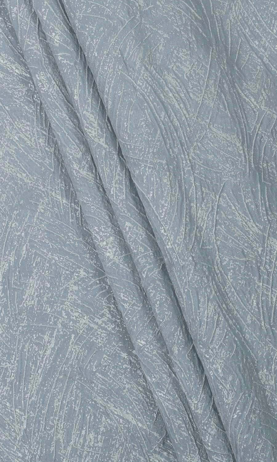 Self-Patterned Poly-Cotton Home Textile Fabric Material Sample (Light Blue)