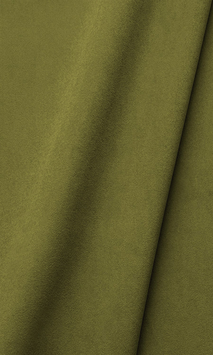 Velvet Window Treatments Fabric By the Metre (Olive Green)