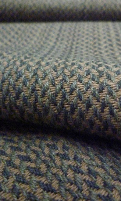 Cotton Curtains (Blue/ Brown)