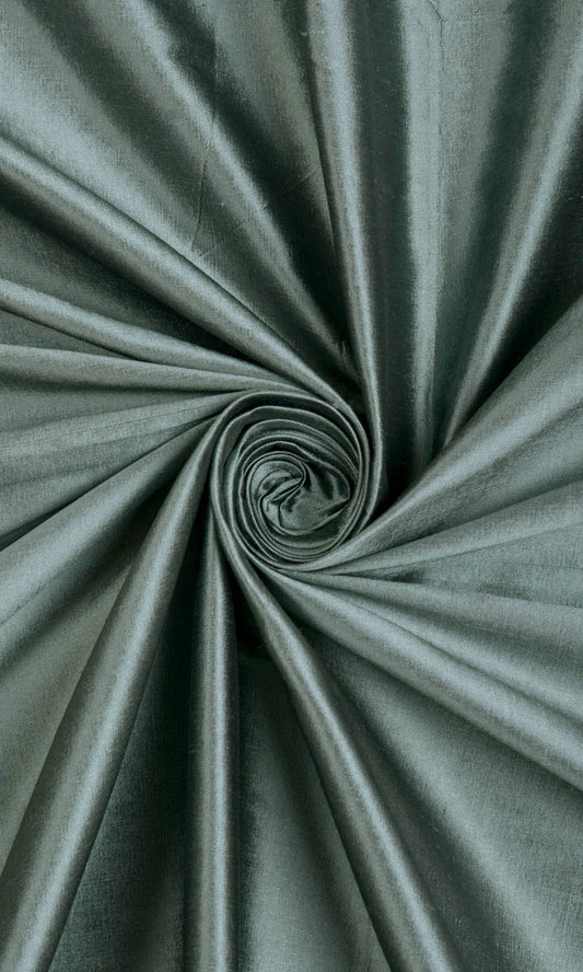 Shantung Silk Home Décor Fabric Sample (Ocean/ Teal Blue)
