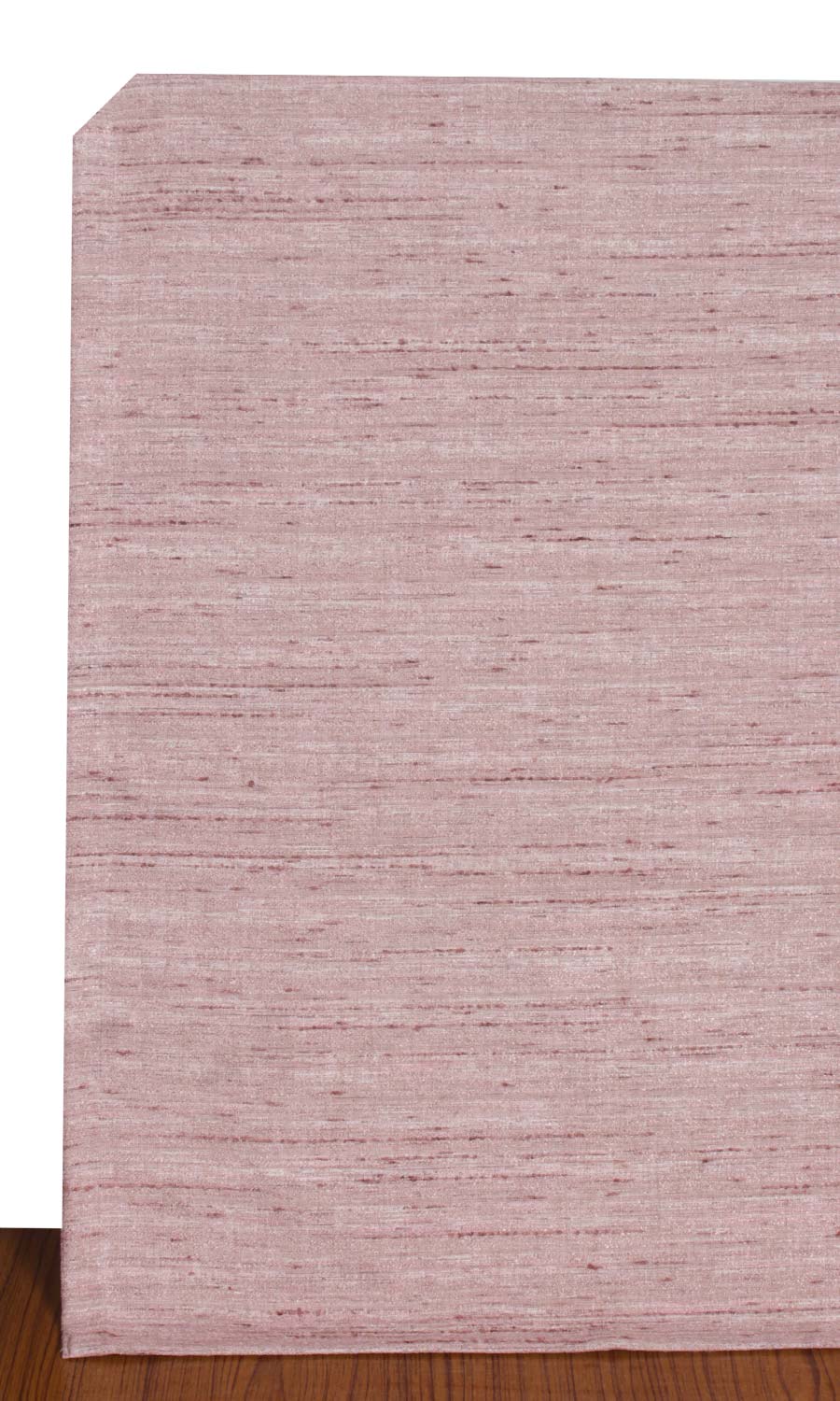 Faux Silk Textured Home Textile Fabric Material Sample (Pastel Pink)