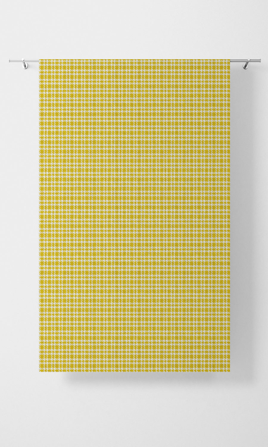 Check Patterned Free Fabric Material Sample (Yellow)