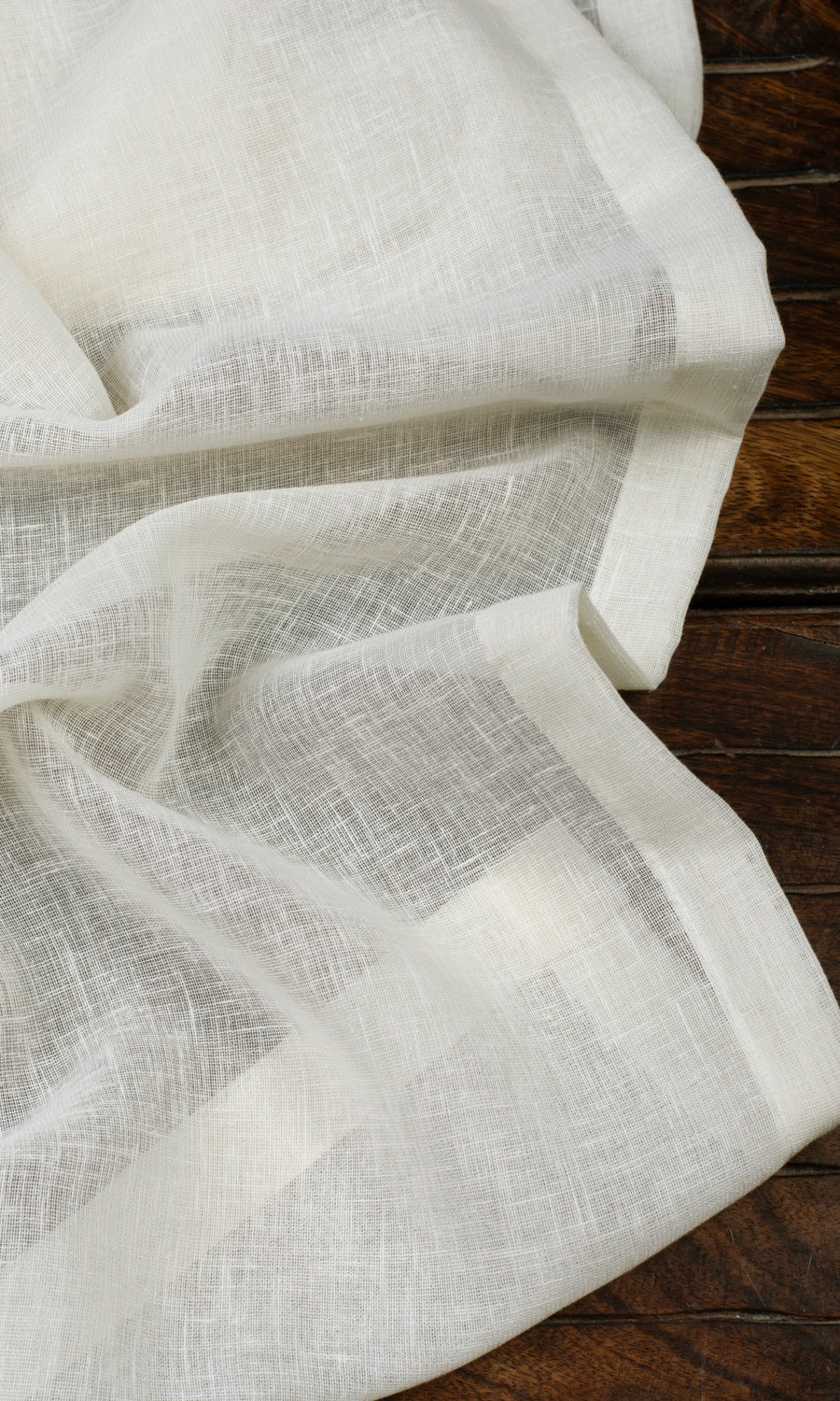 Sheer Home Textile Fabric Material By the Metre (Cream/ Milky White)