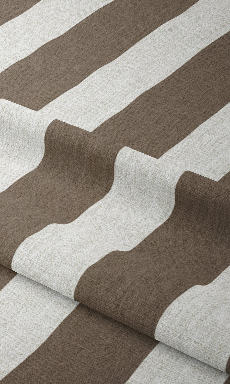 Geometric Print Window Treatments Fabric Sample (Brown/ White)