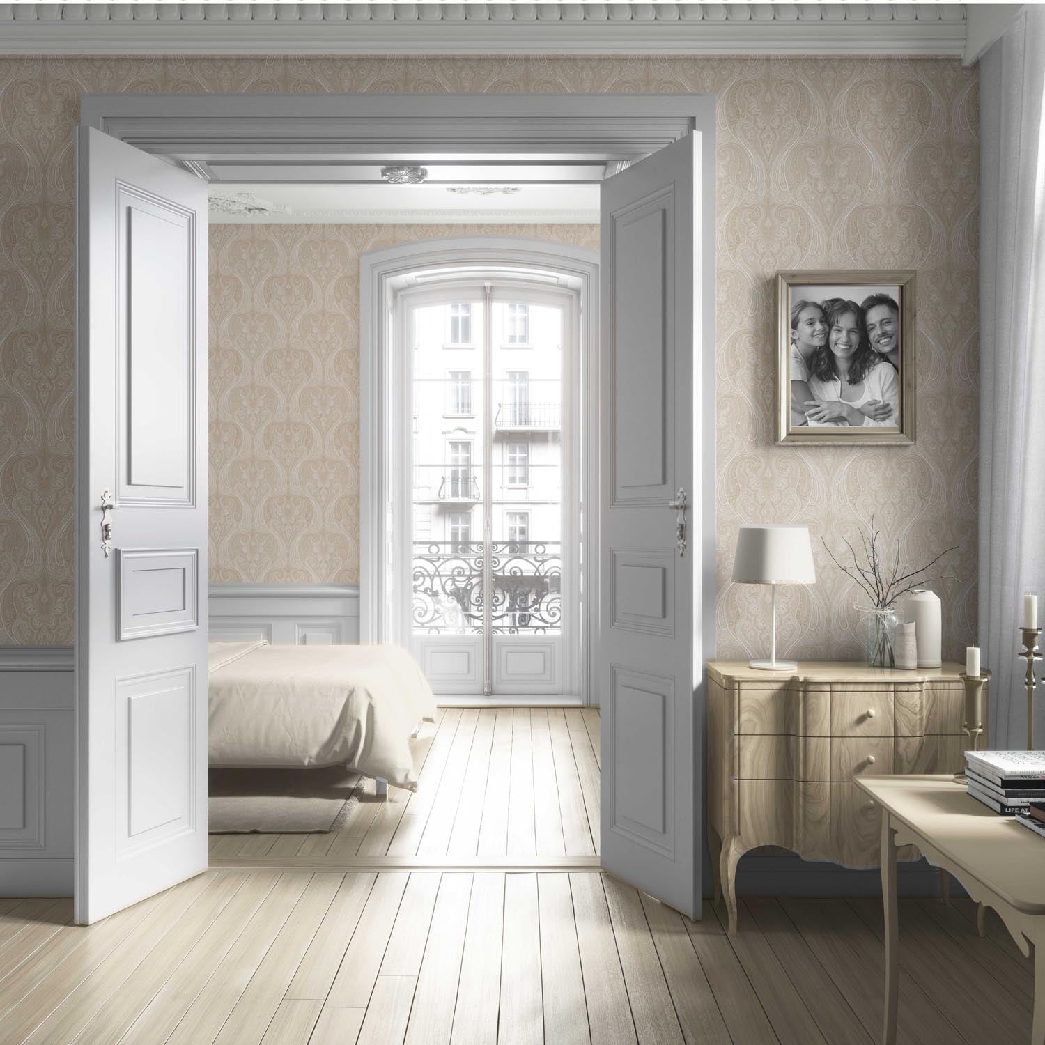 Neutral Paisley Floral/ Damask Patterned Living Room Wallpaper Sample (Beige/ Soft Taupe)