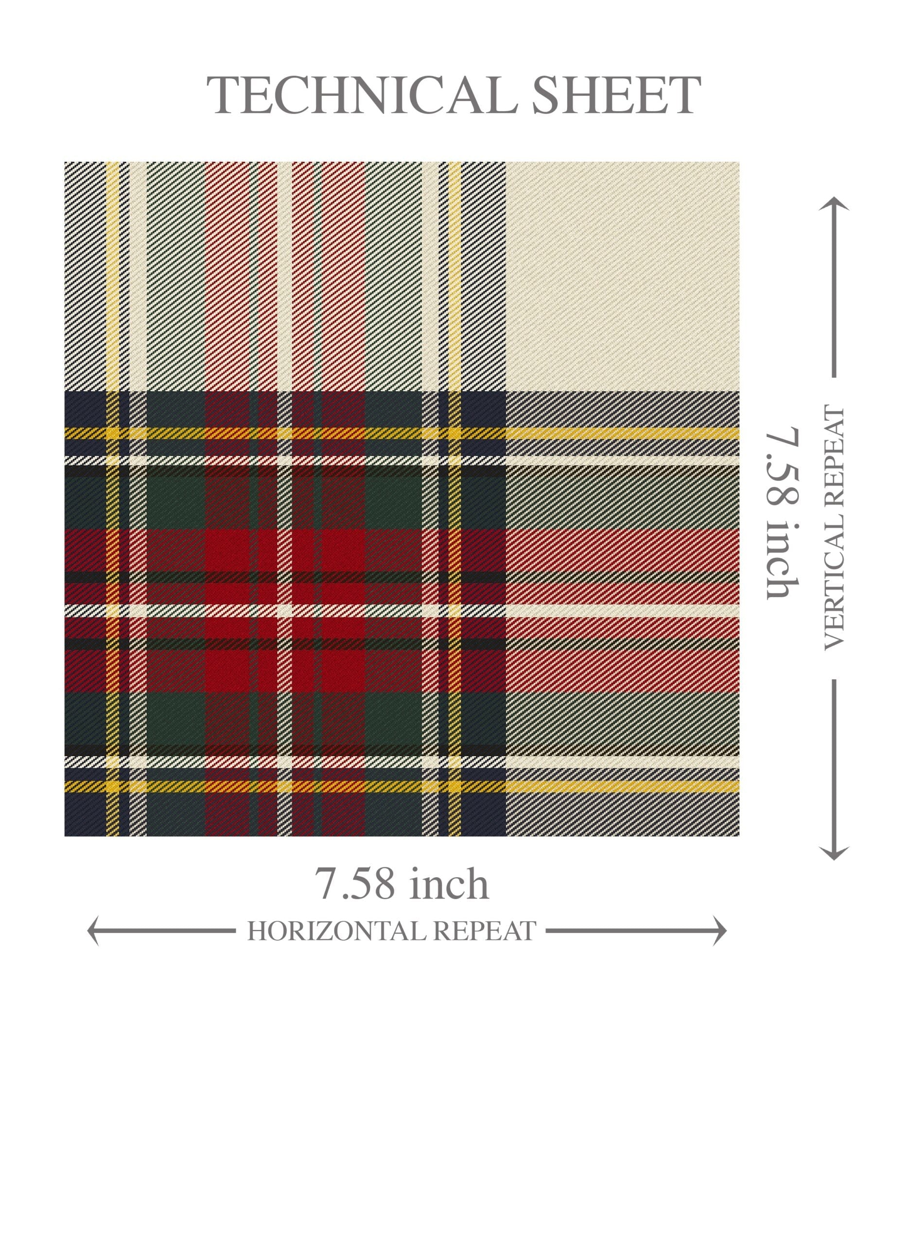 Geometric Plaid Checkered Kids Room Wallpaper Sample (Red/ Cream/ Green/ Yellow)