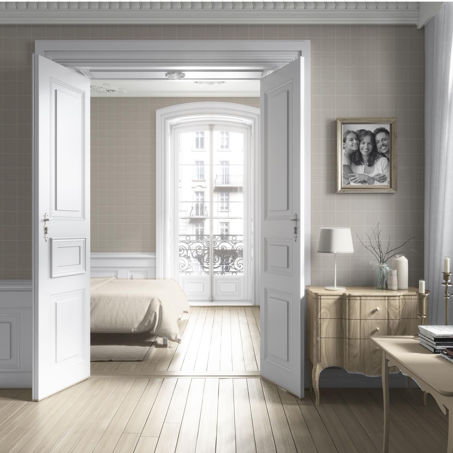 Neutral Plain/ Textured Check Living Room Wallpaper (Soft Taupe/ Gray)