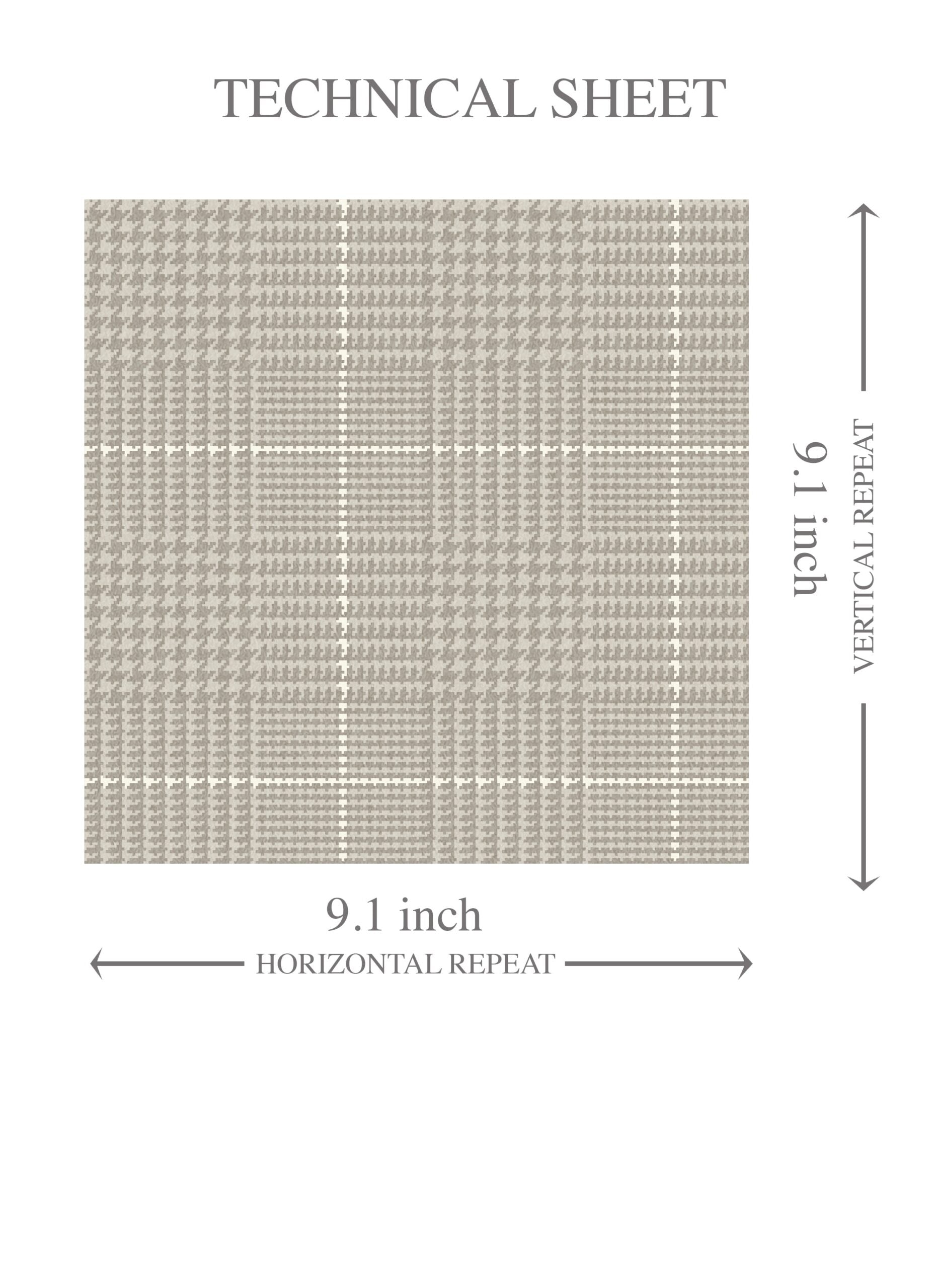 Neutral Plain/ Textured Check Kids Room Wallpaper (Soft Taupe/ Gray)