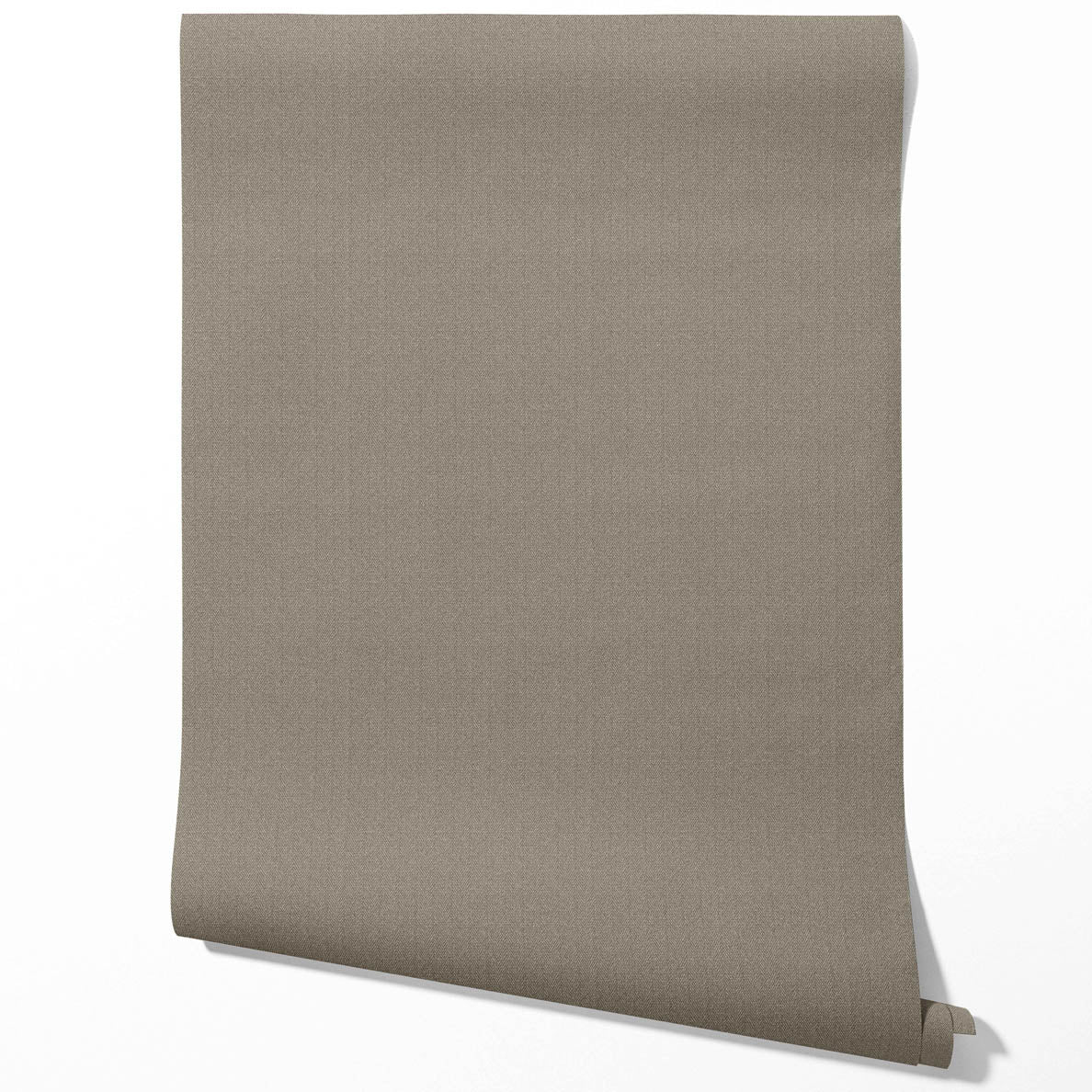 Neutral Herringbone Textured Bathroom Wallpaper Sample (Brown/ Warm Gray)