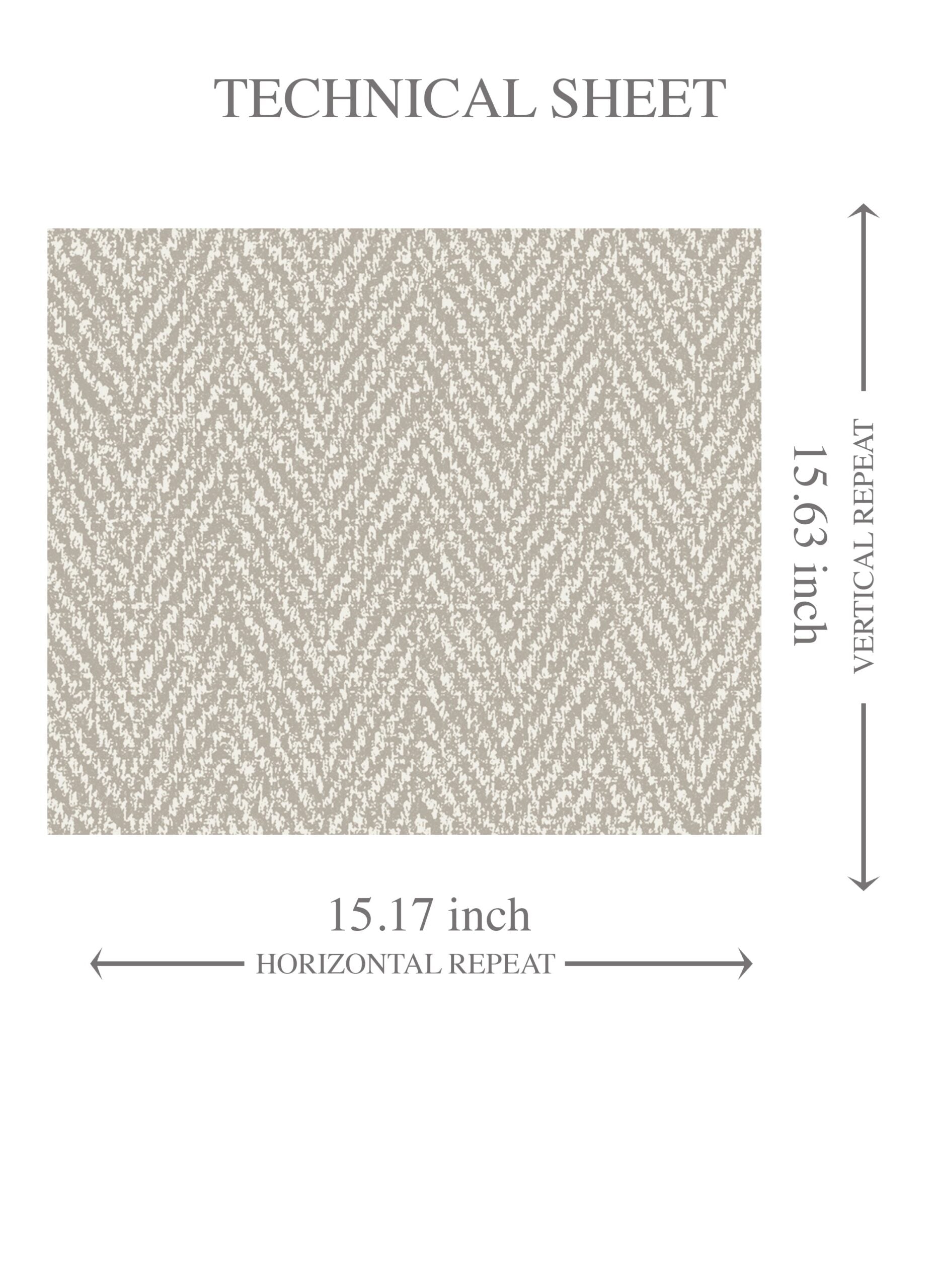 Neutral Herringbone Textured Kids Room Wallpaper (Greige/ Light Gray)