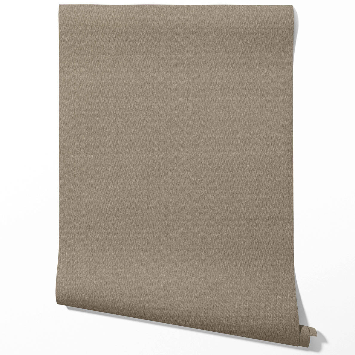 Neutral Herringbone Textured Bathroom Wallpaper (Brown/ Taupe/ Warm Gray)