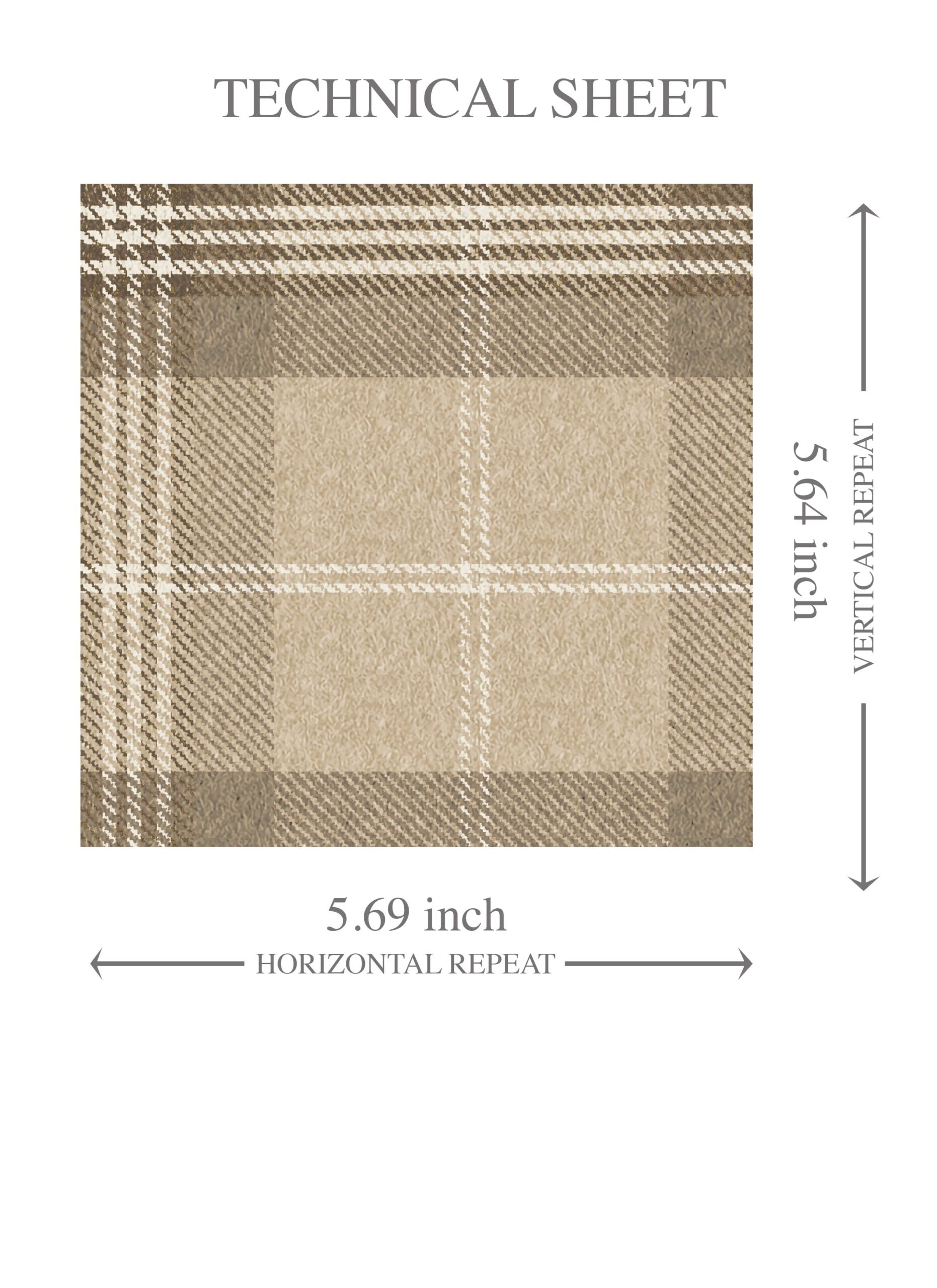 Neutral Geometric Plaid Checkered Kids Room Wallpaper (Beige/ Brown/ Taupe)