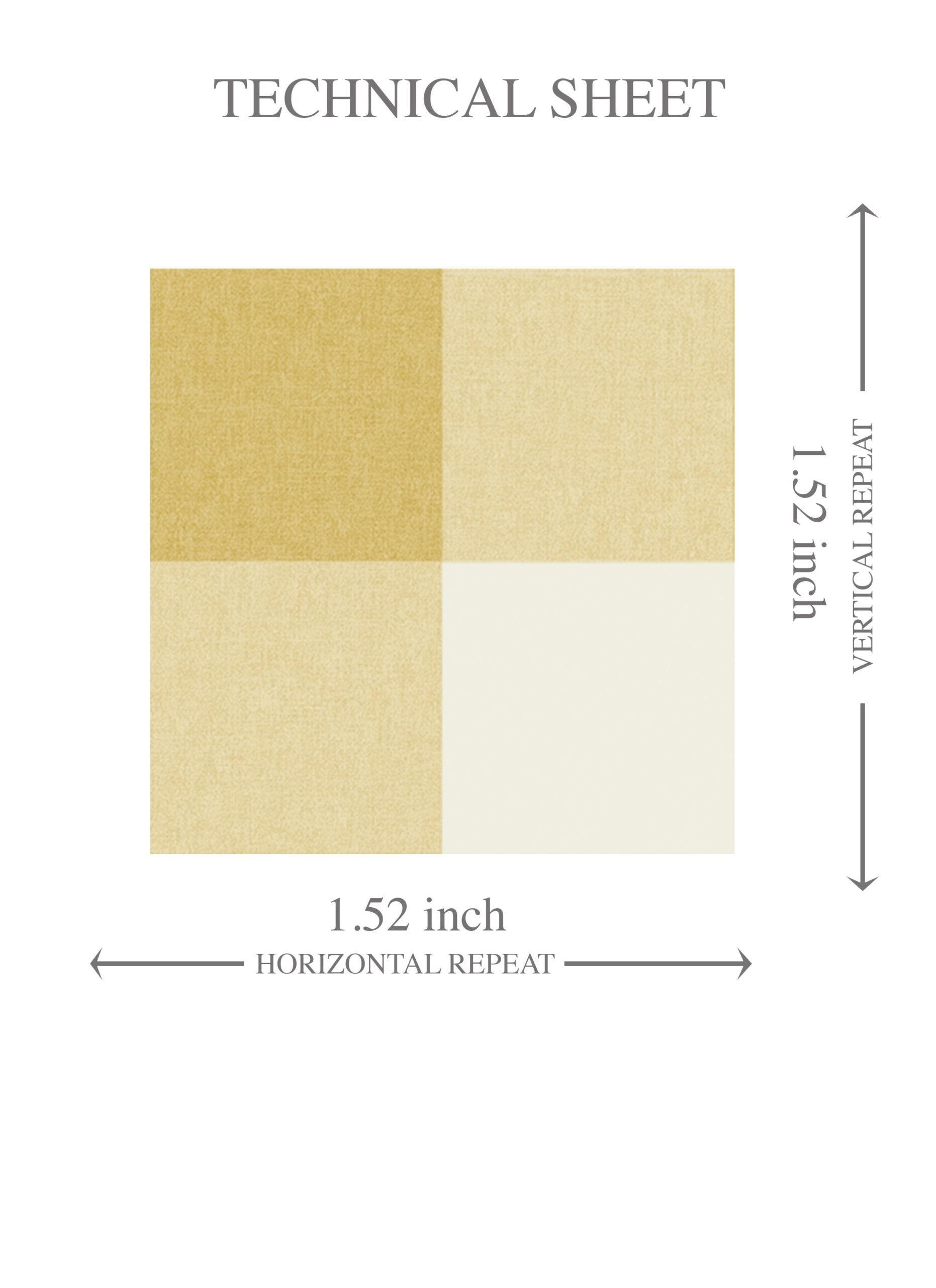 Geometric Gingham Checkered Kids Room Wallpaper Sample (Yellow)