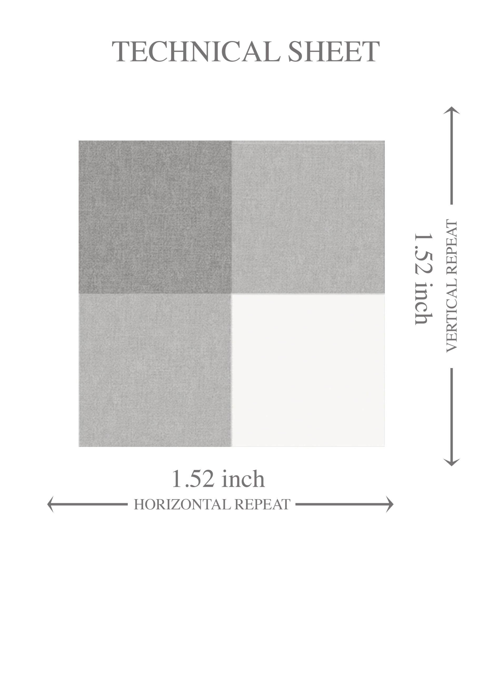 Neutral Geometric Gingham Checkered Kids Room Wallpaper Sample (Gray)