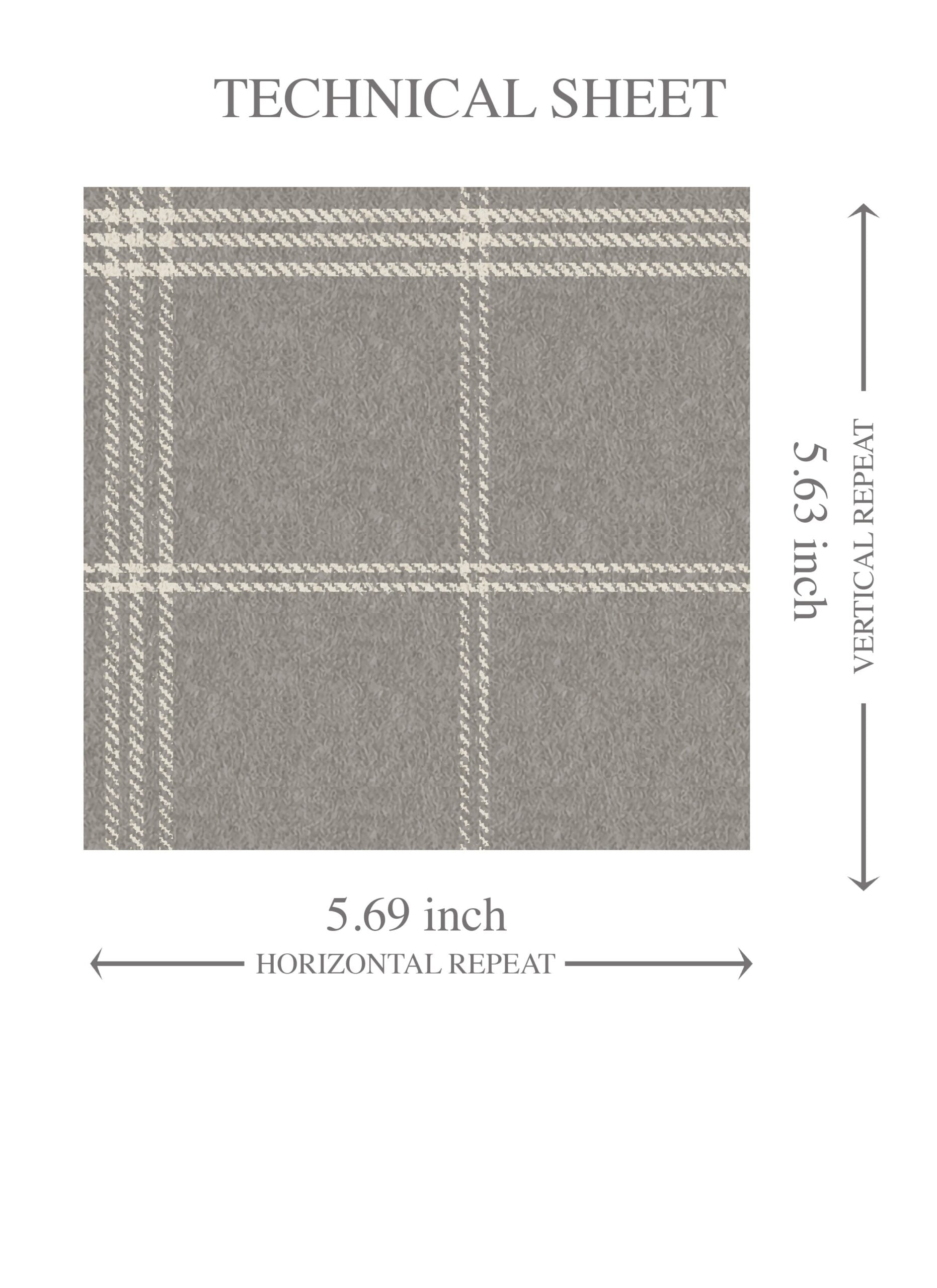 Neutral Geometric Plaid Checkered Kids Room Wallpaper Sample (Gray)