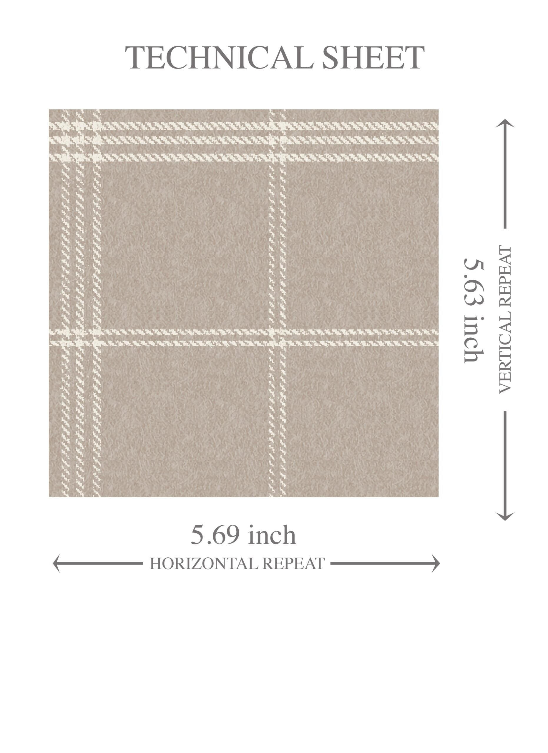 Neutral Geometric Plaid Checkered Kids Room Wallpaper Sample (Beige/ Warm Gray/ Greige/ Taupe)