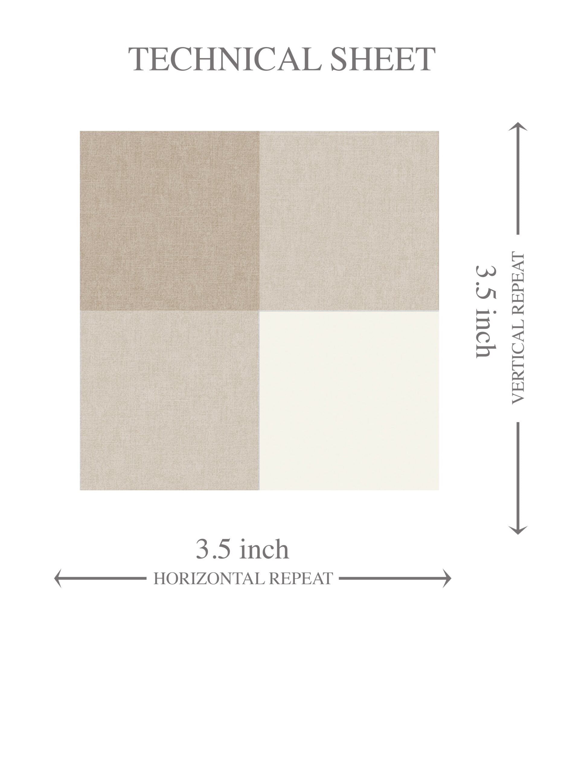 Neutral Geometric Gingham Checkered Kids Room Wallpaper (Light Beige/ Greige)