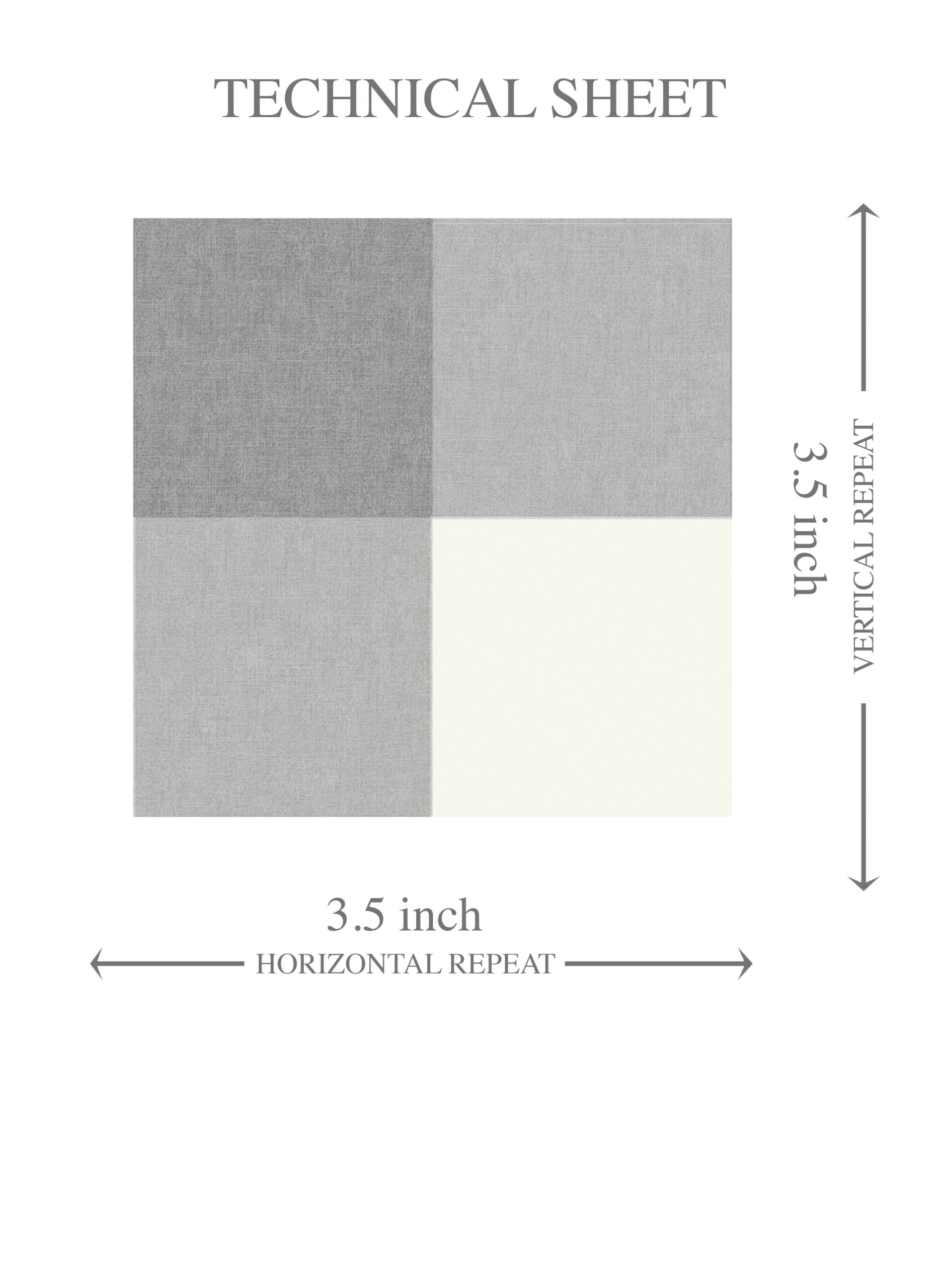 Neutral Geometric Gingham Checkered Kids Room Wallpaper (Ash Gray)