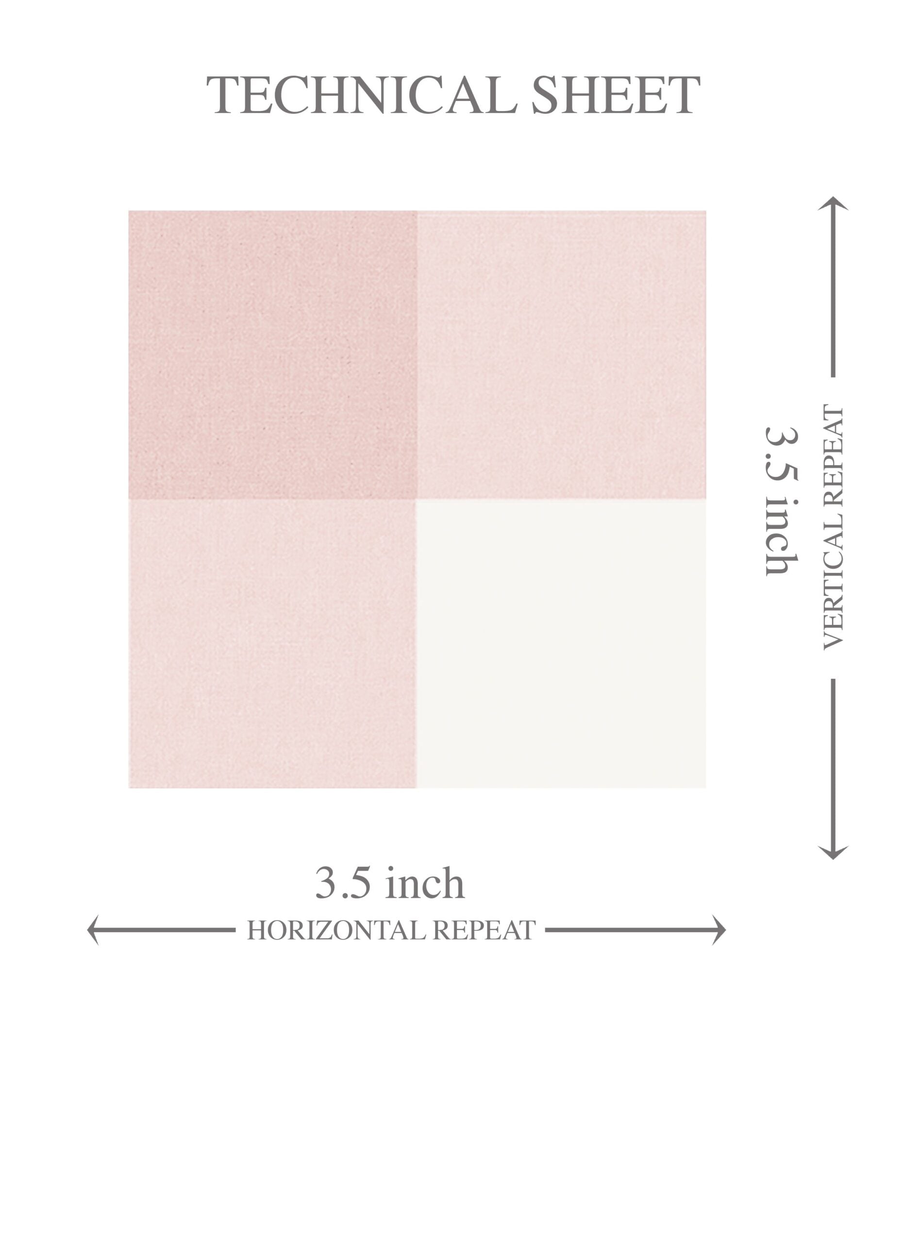 Geometric Gingham Checkered Kids Room Wallpaper Sample (Baby Pink)
