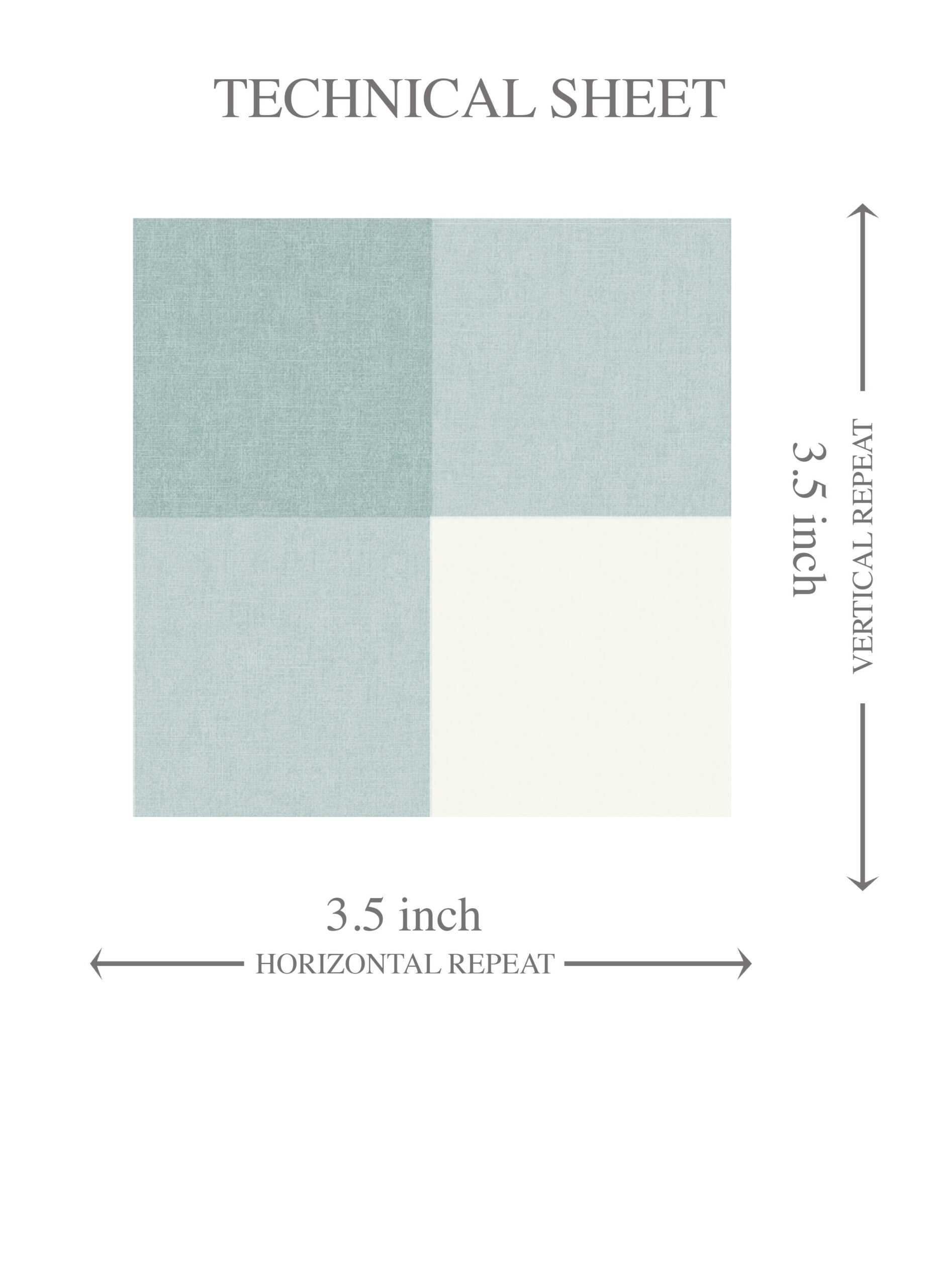 Geometric Gingham Checkered Kids Room Wallpaper Sample (Seafoam Blue)