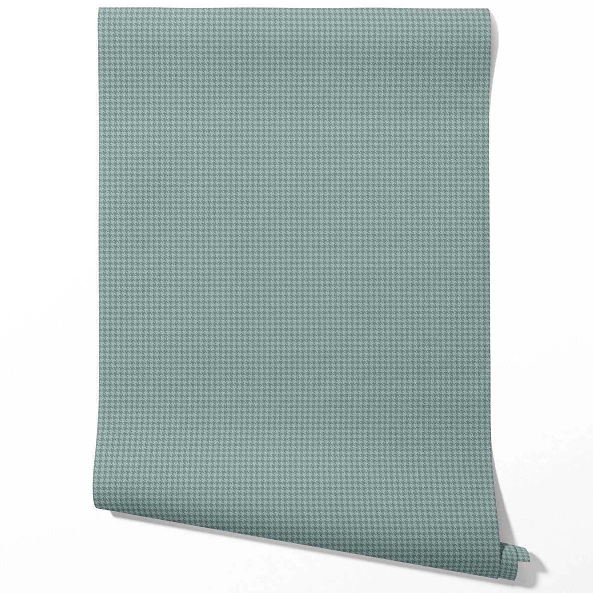 Plain/ Textured Houndstooth Bathroom Wallpaper Sample (Soft Blue)