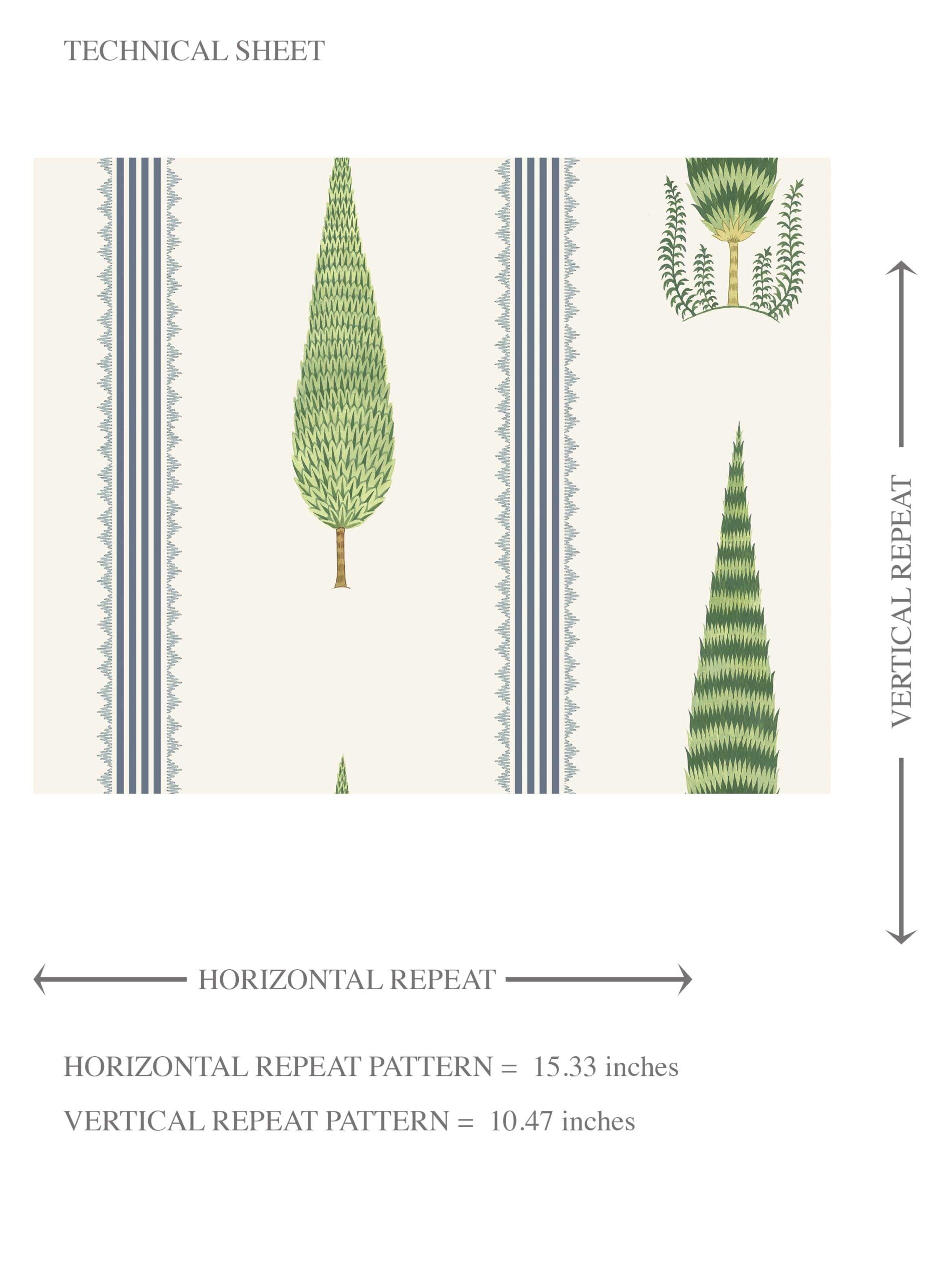Modern Floral/ Botanical Leaf Print Kids Room Wallpaper (Green/ White/ Blue)