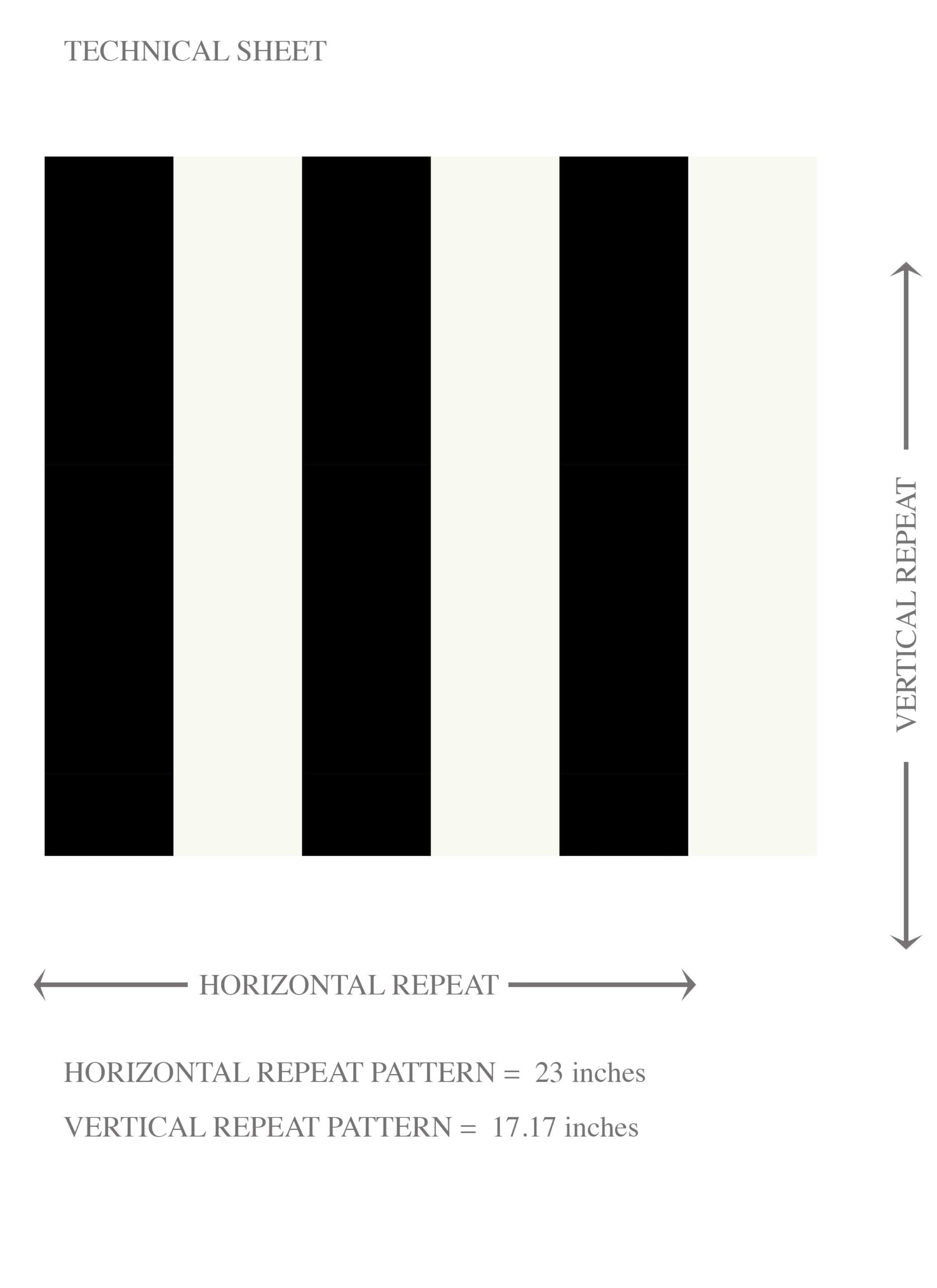 Neutral Scandi/ Geometric Striped Kids Room Wallpaper Sample (Black/ White)