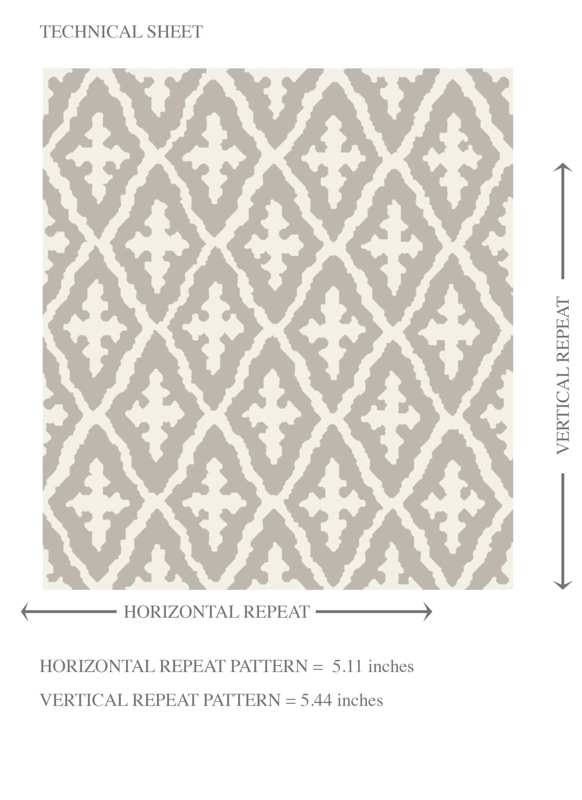 Neutral Geometric Diamond Lattice Kids Room Wallpaper (Gray/ Taupe/ White)