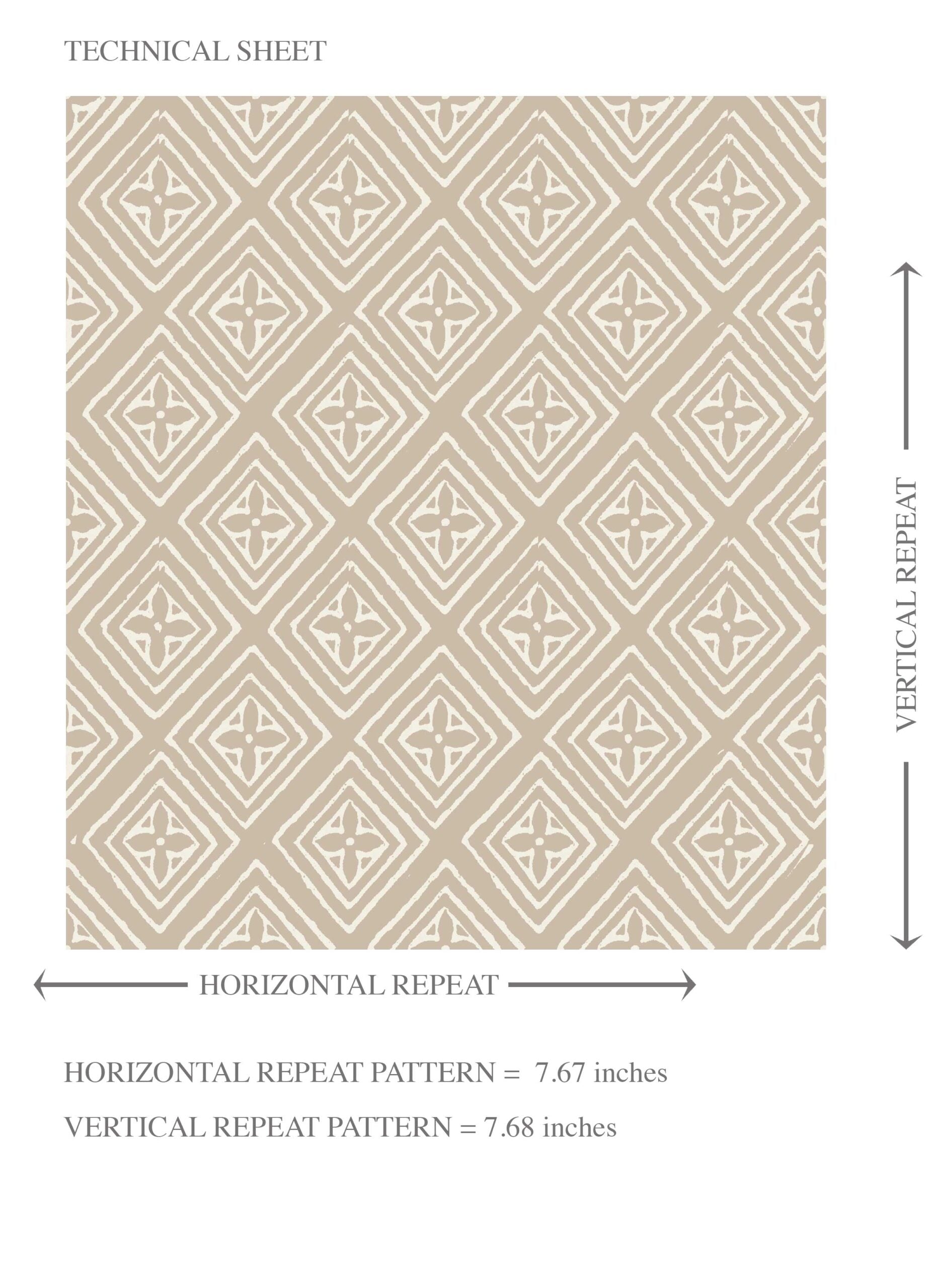 Small Diamond Lattice/ Textured Check Kids Room Wallpaper Sample (Beige/ Gray/ White)