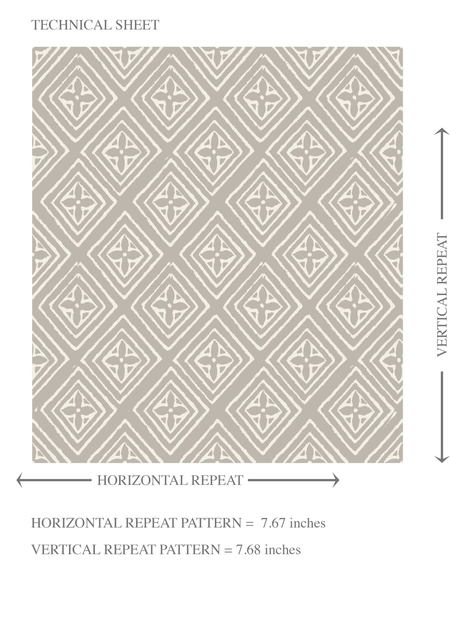Small Diamond Lattice/ Textured Check Kids Room Wallpaper Sample (Gray/ White)