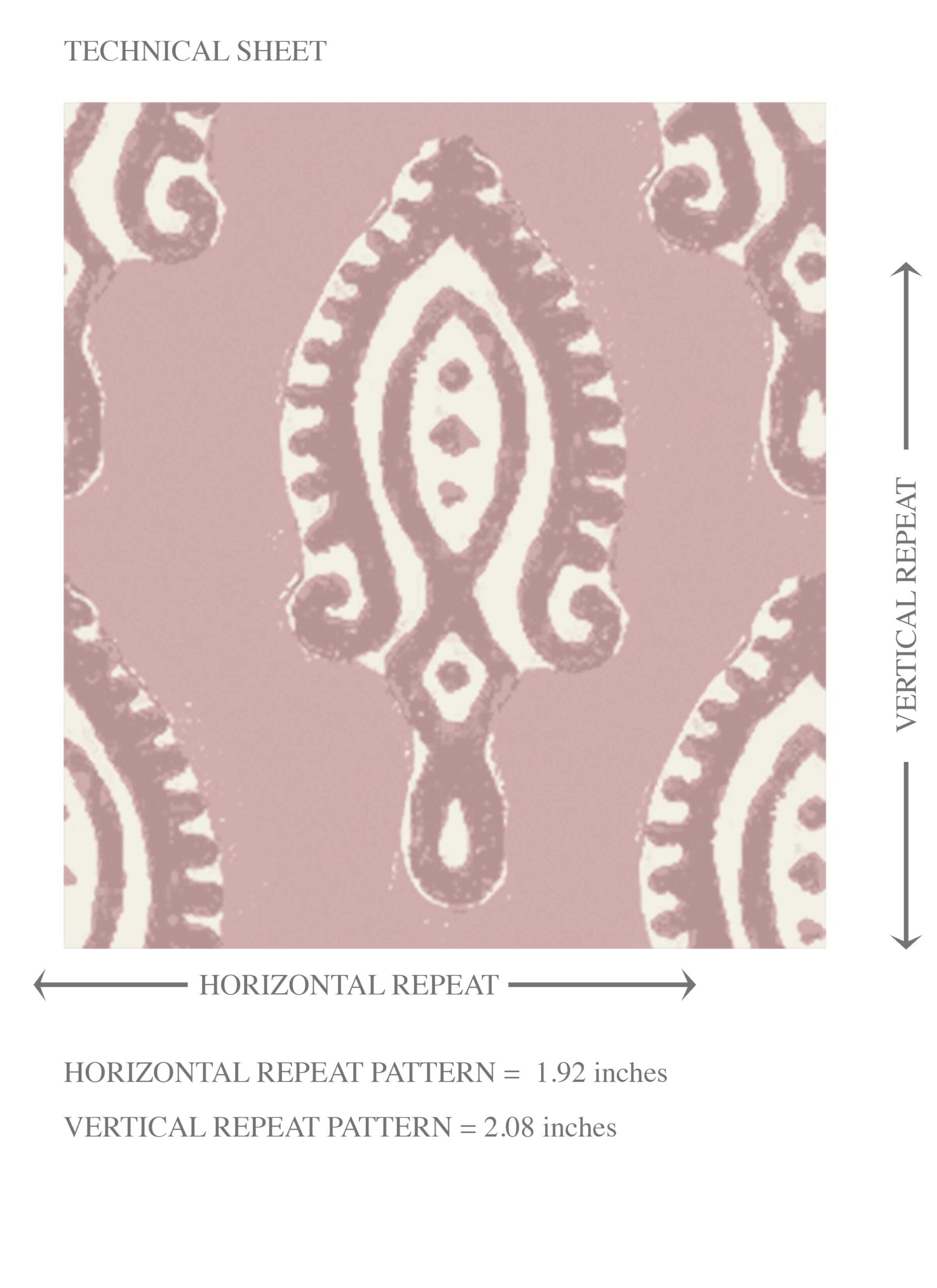 Textured Teardrop/ Paisley Block Print Kids Room Wallpaper (Pink/ White)