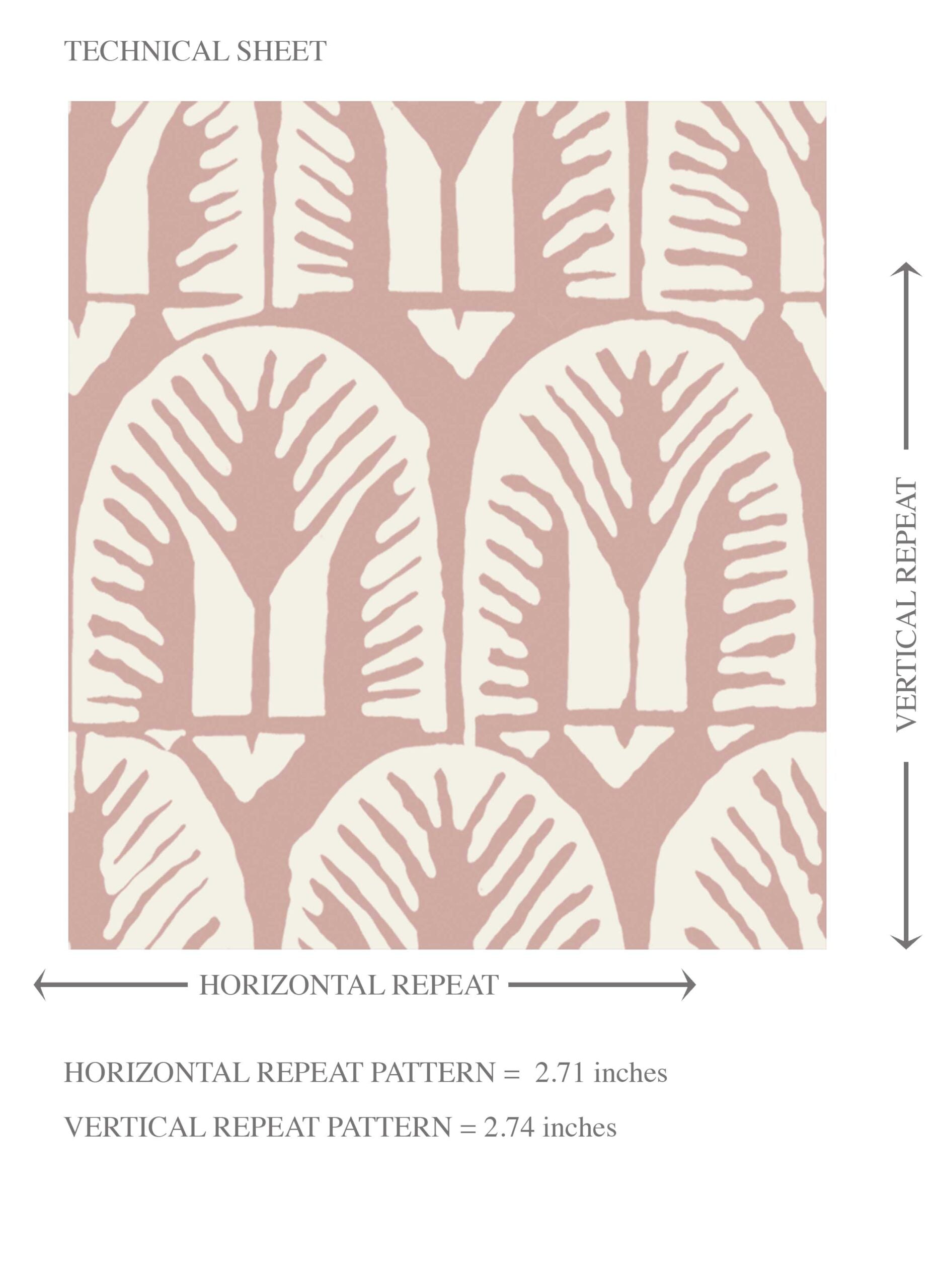 Geometric Scallops Floral Kids Room Wallpaper (Pink/ White)