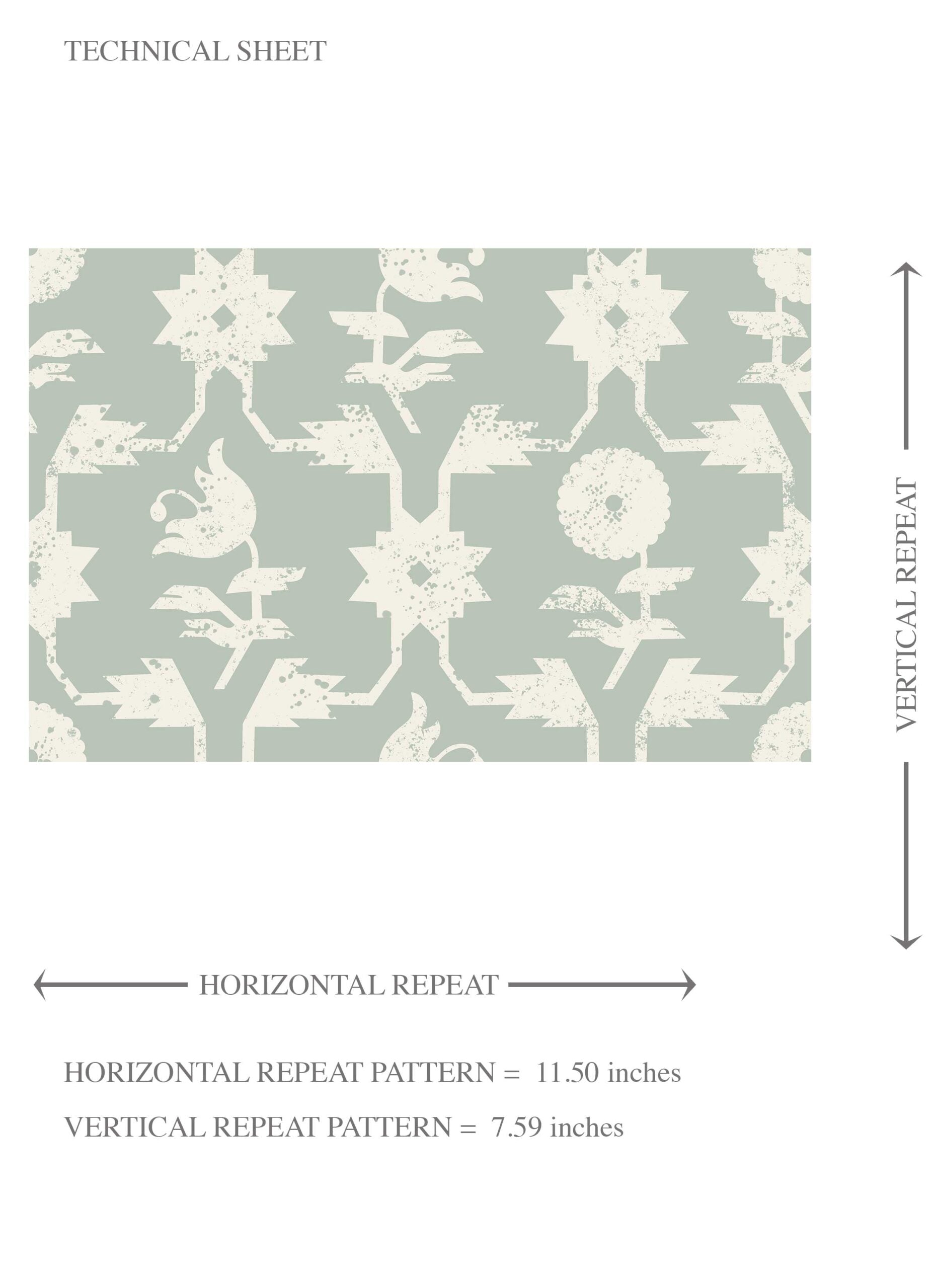 Modern Floral Botanical Kids Room Wallpaper (Green/ White)