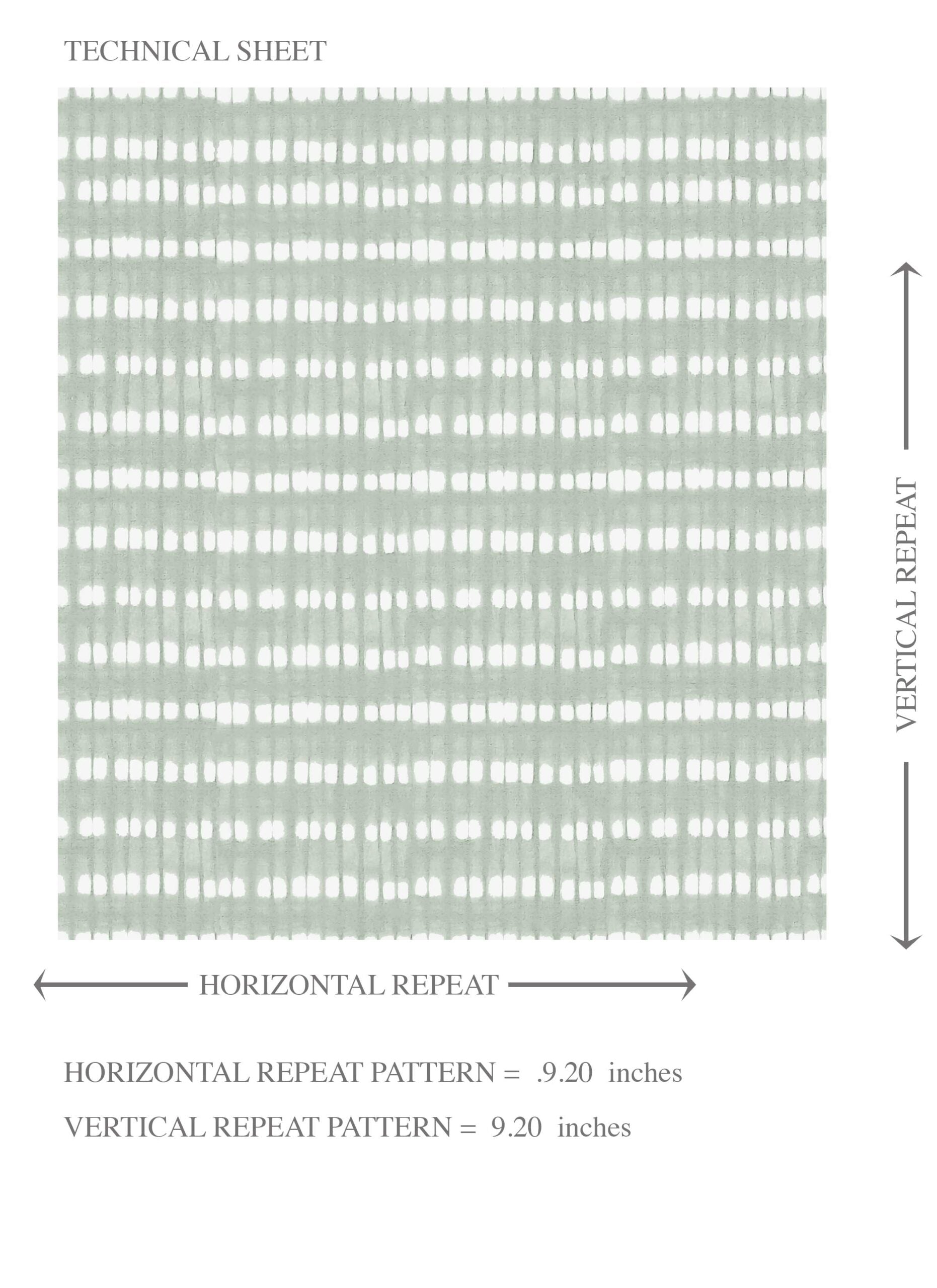 Textured Shibori Effect Striped Kids Room Wallpaper (Green/ White)
