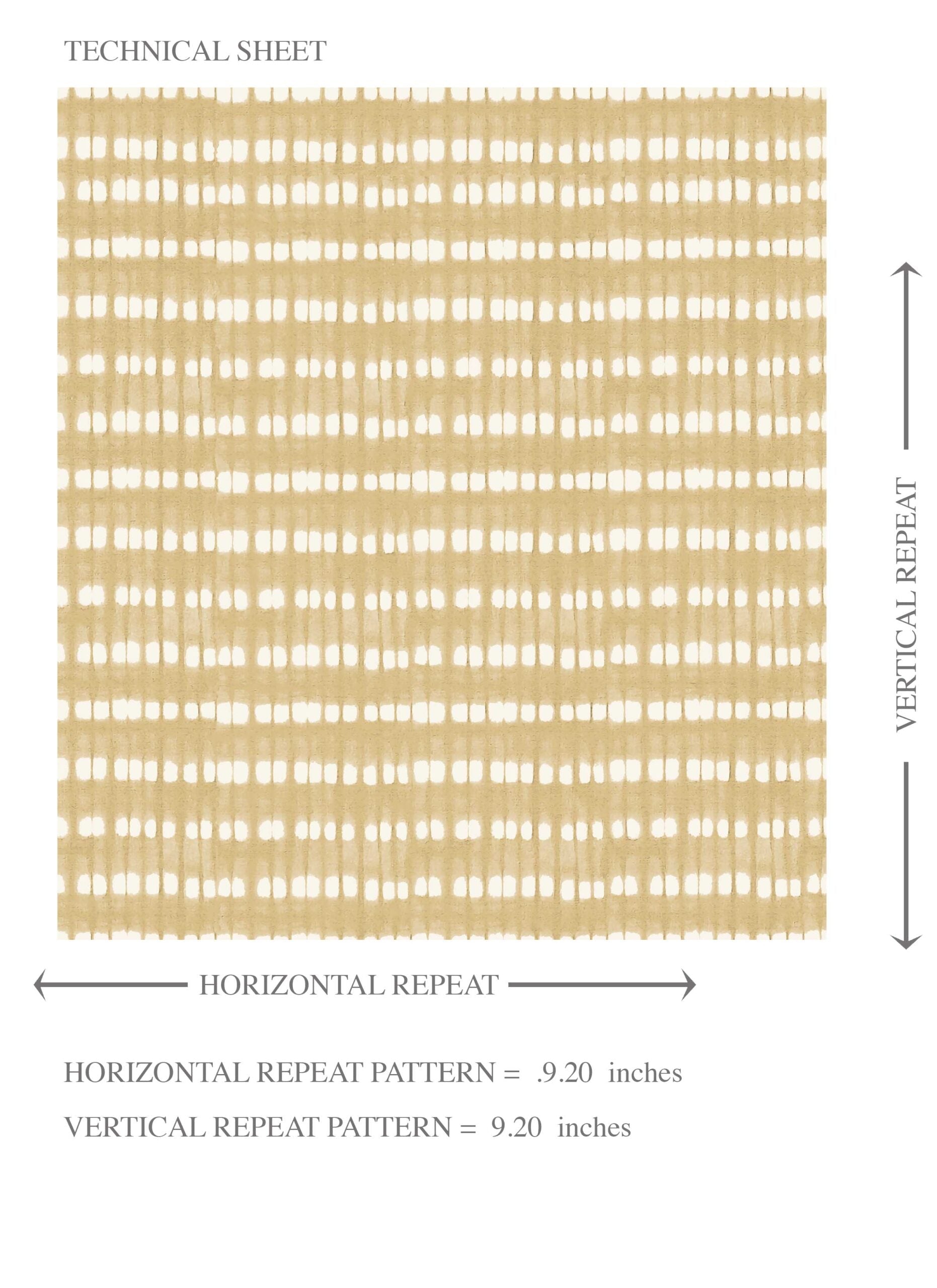 Textured Shibori Effect Striped Kids Room Wallpaper (Yellow/ White)
