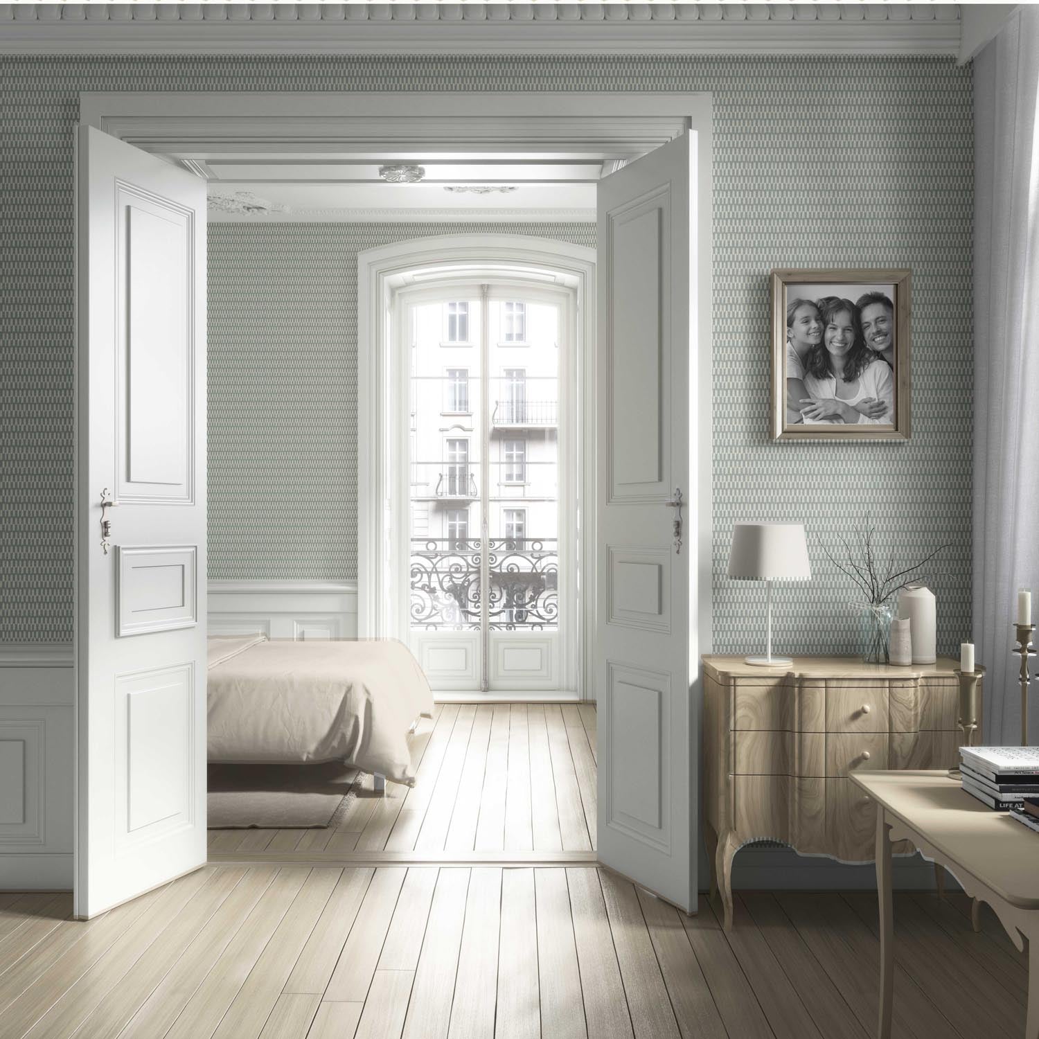 Modern Neutral-Toned/ Micro-Patterned Living Room Wallpaper Sample (Sage Gray)