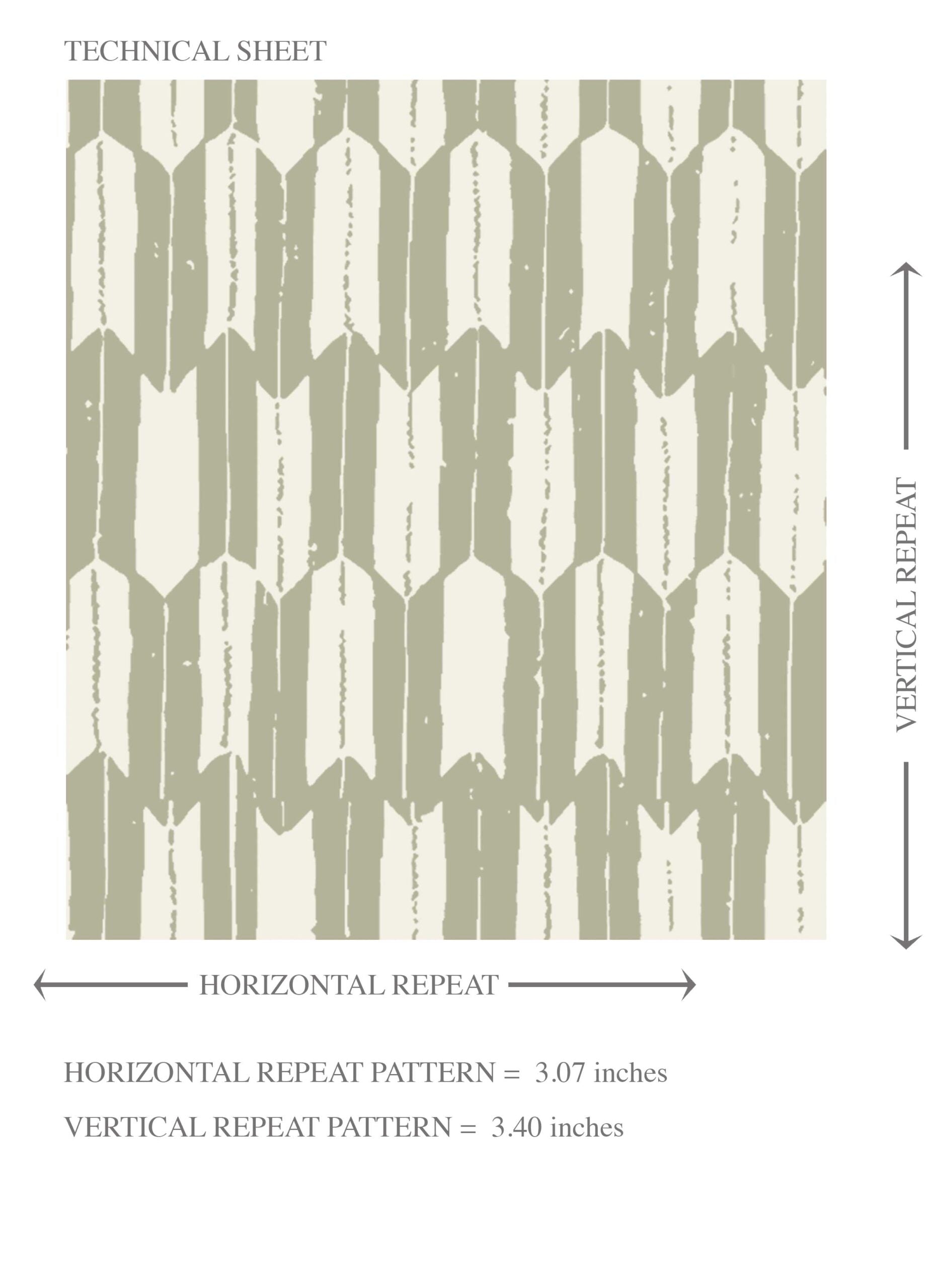 Modern Geometric Micro-Print Kids Room Wallpaper (Light Olive Green)