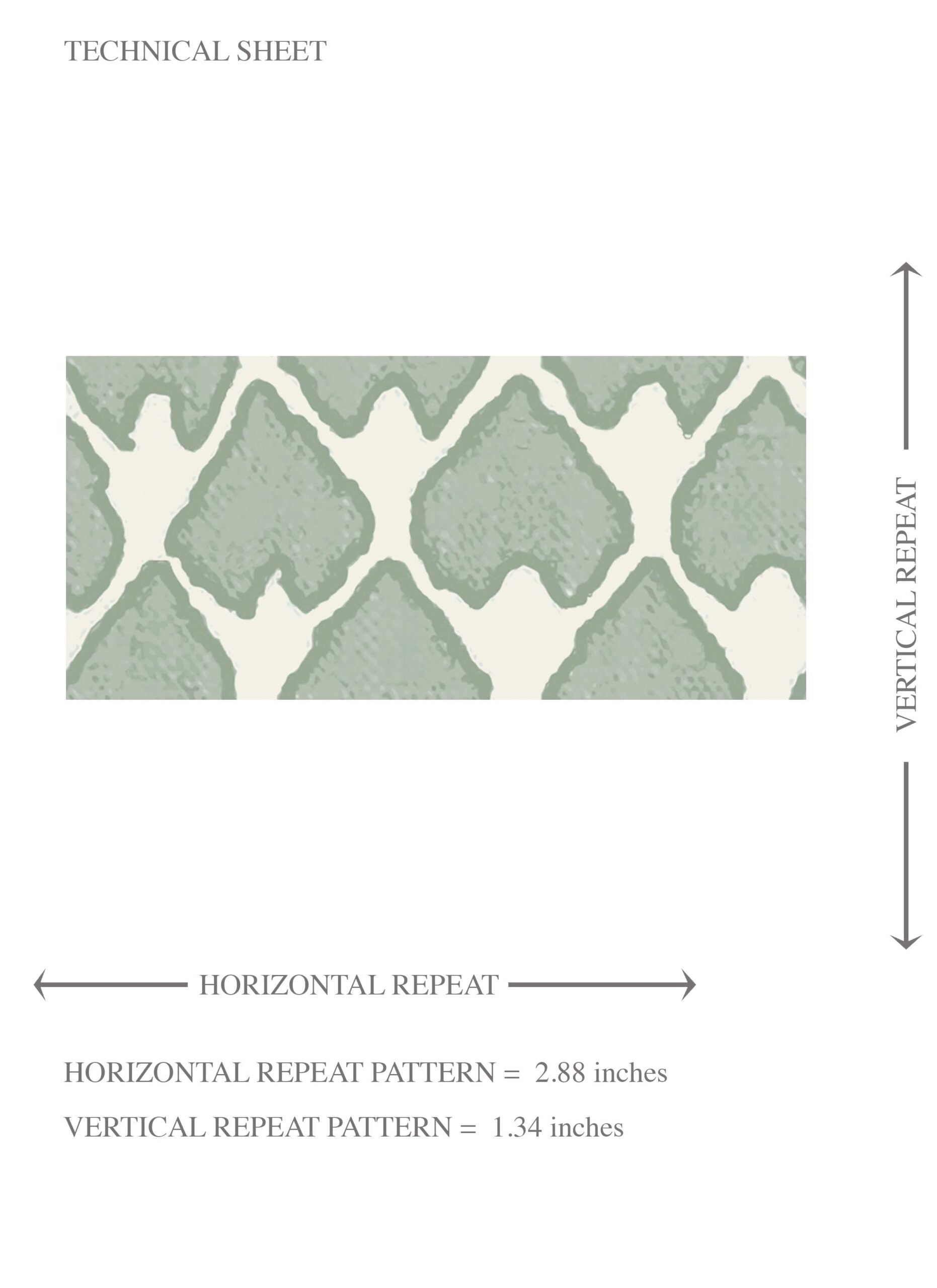 Small-Scale Geometric Print Kids Room Wallpaper (Sage Green/ White)