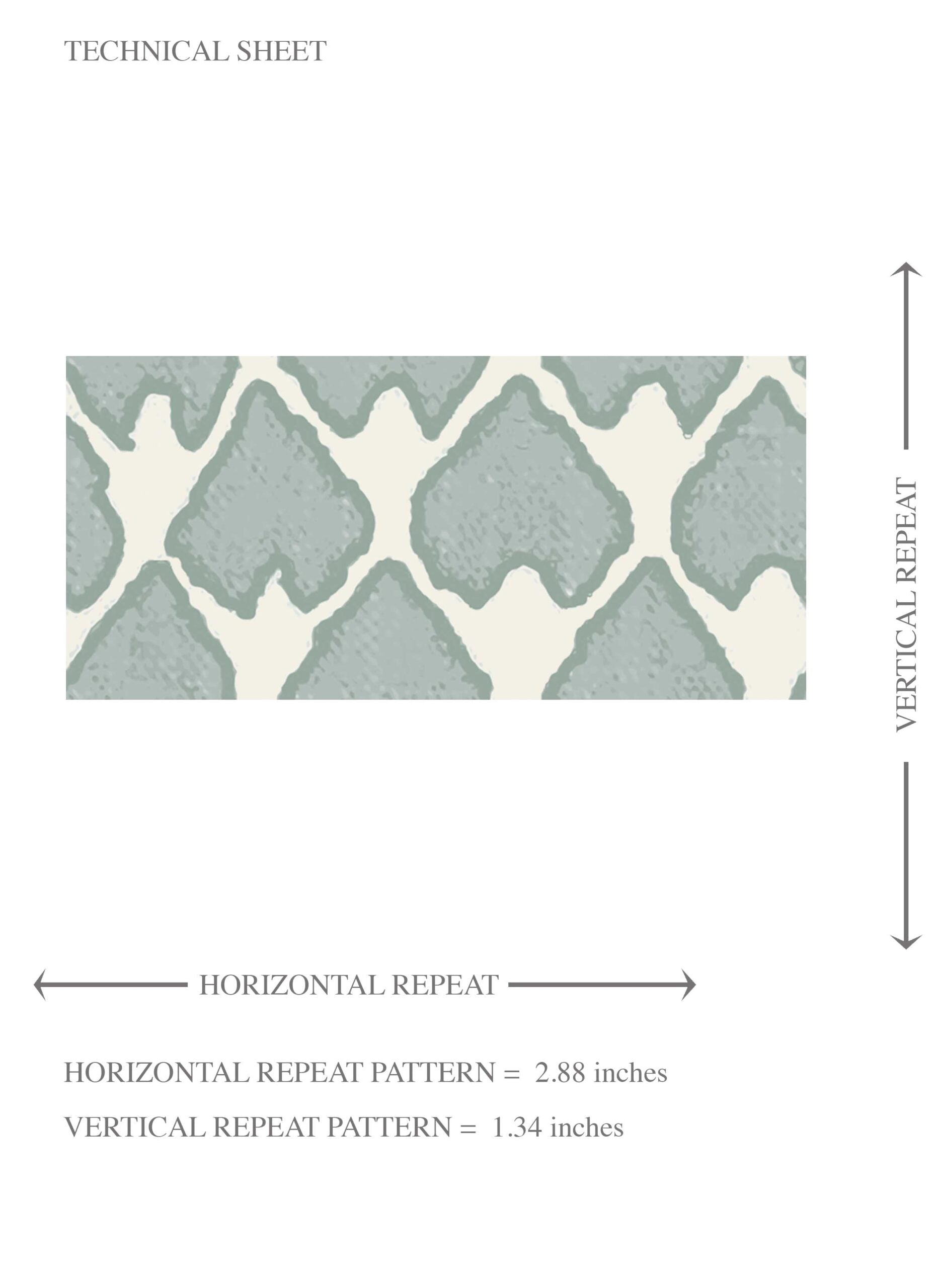 Small-Scale Geometric Print Kids Room Wallpaper Sample (Duck Egg Blue/ White)